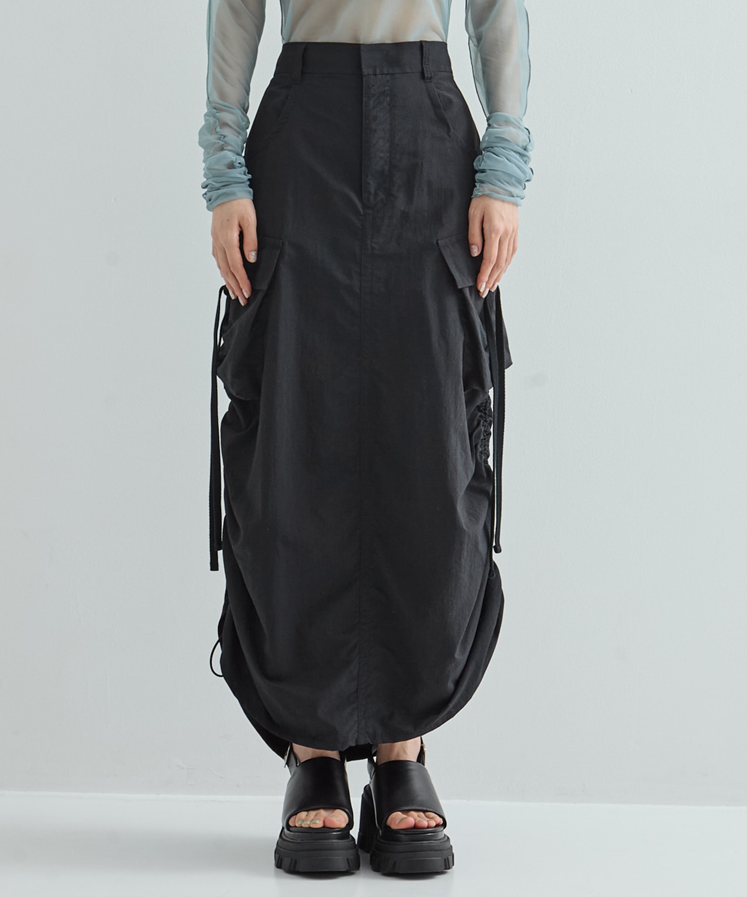 Drawstring Cargo Skirt STUDIOUS