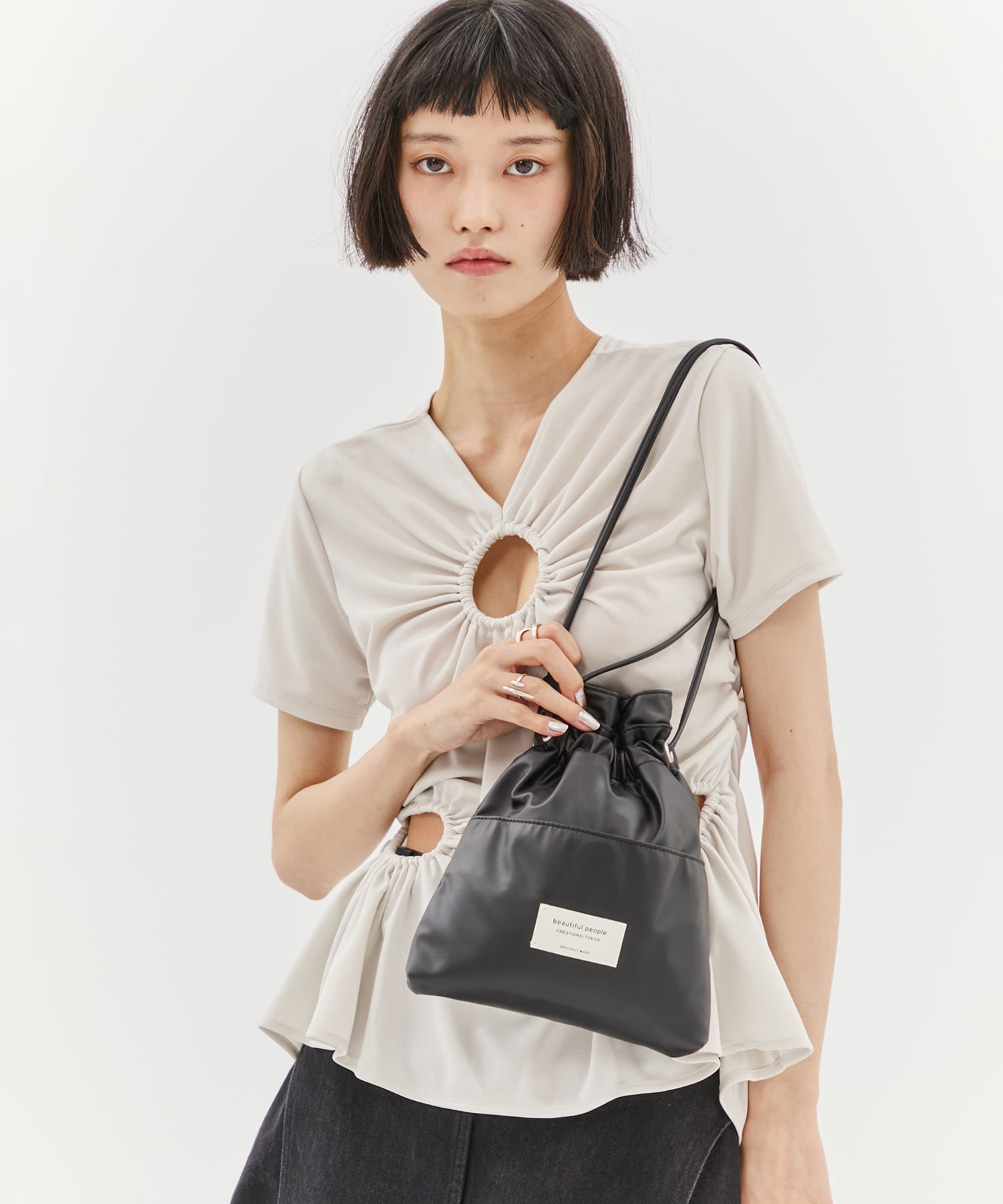 別注2wayショルダー巾着バッグ beautiful people