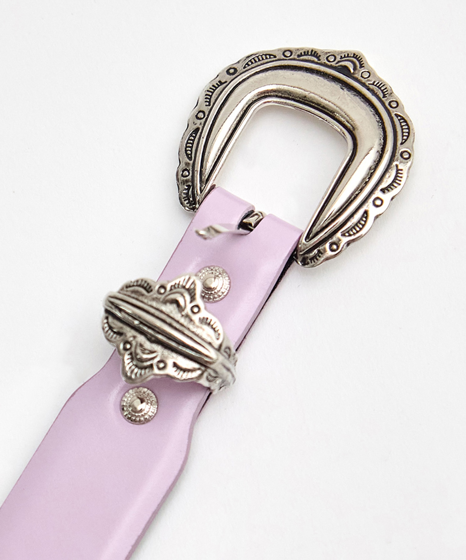 Motif leather belt TOGA