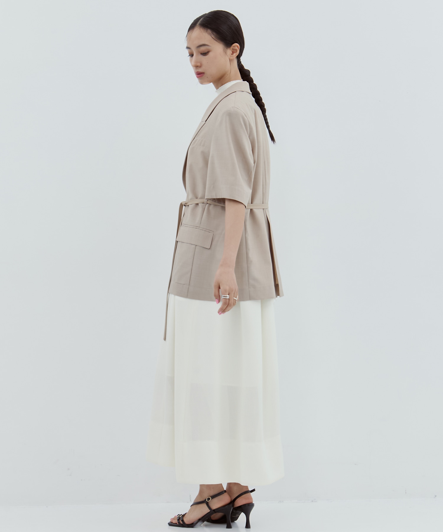 Half Sleeve Summer Wool Jacket STUDIOUS
