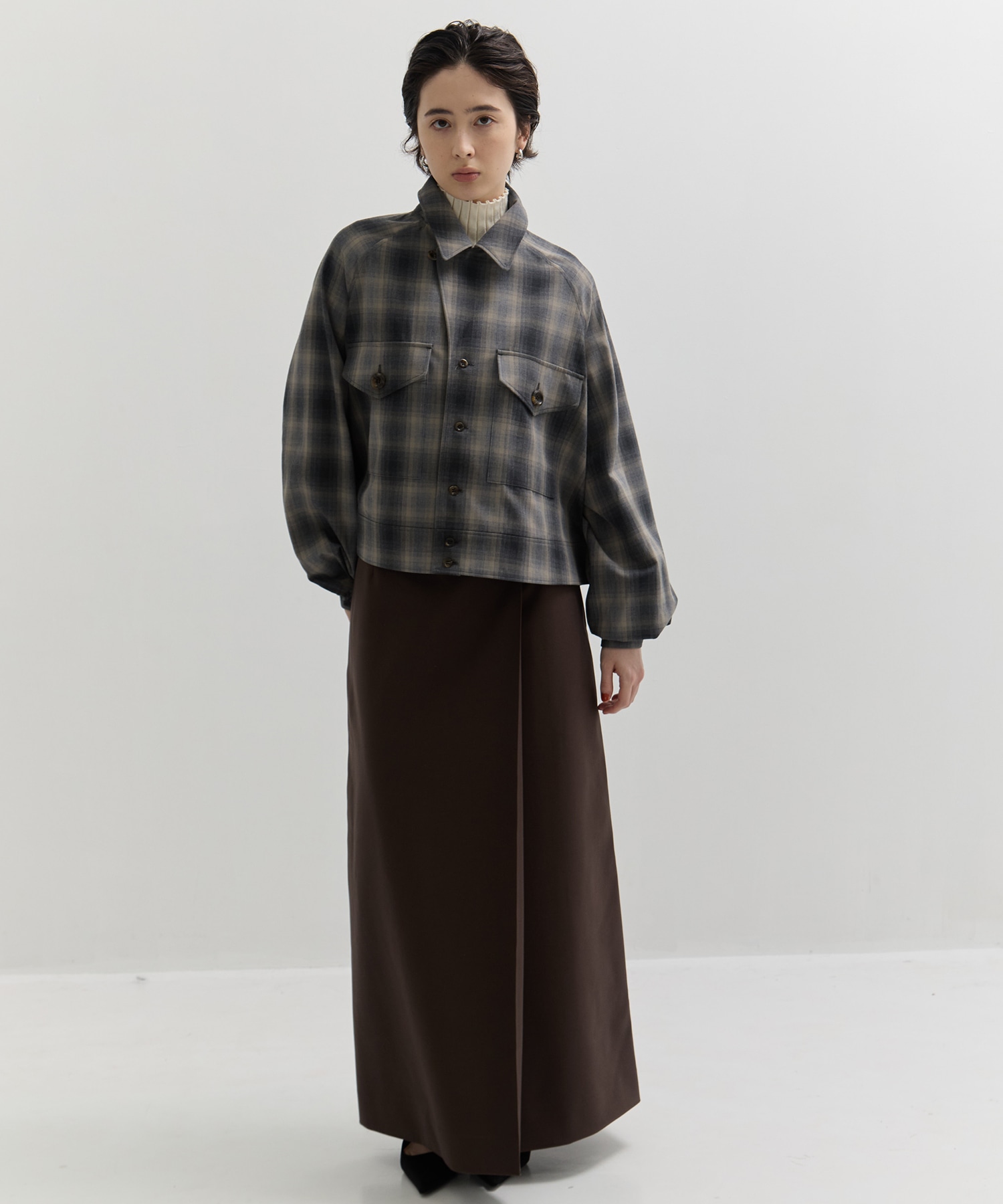 RERACS A-LINE CPO BLOUSE　CHECK THE RERACS