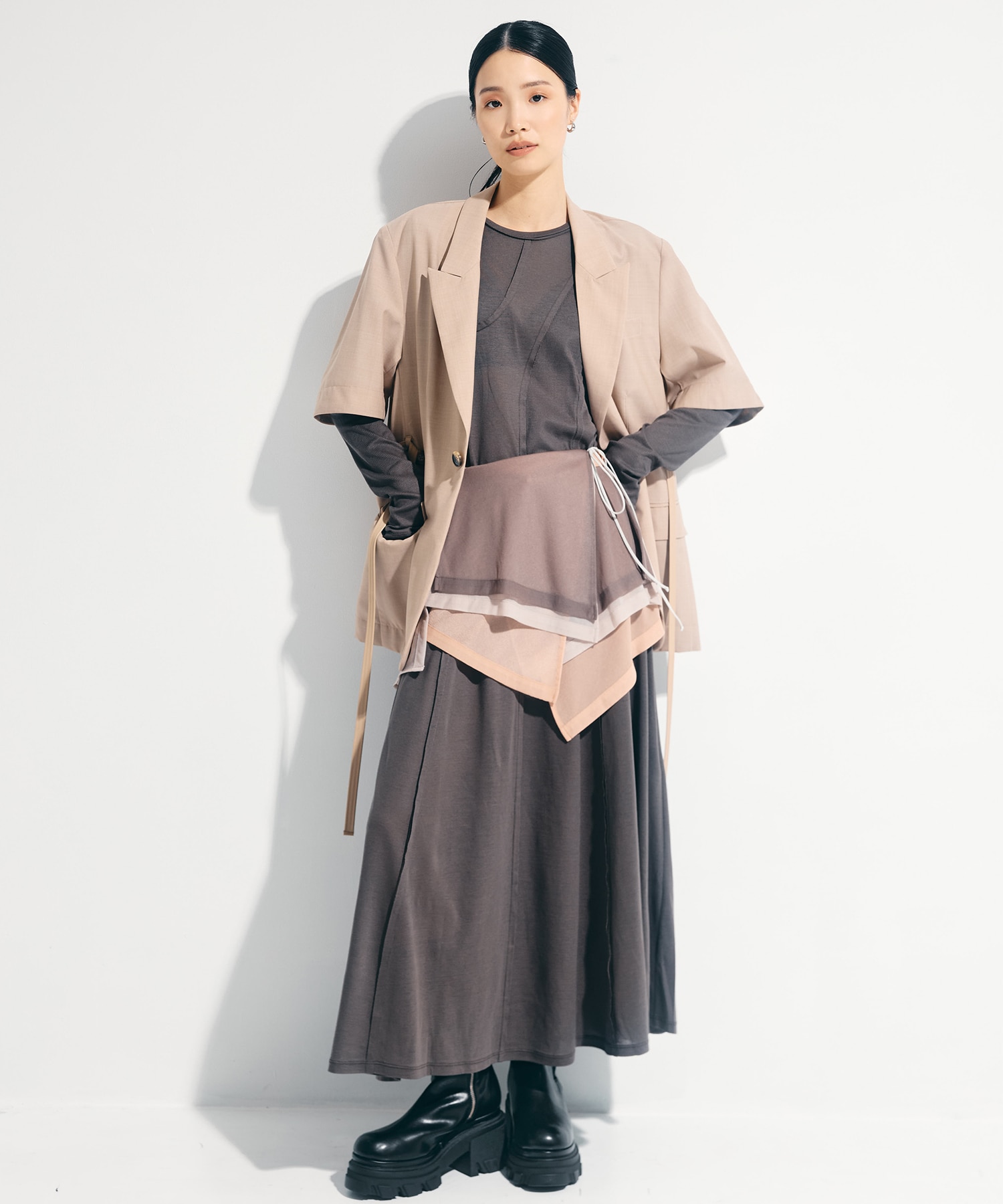 Deconstructed Jersey Dress 