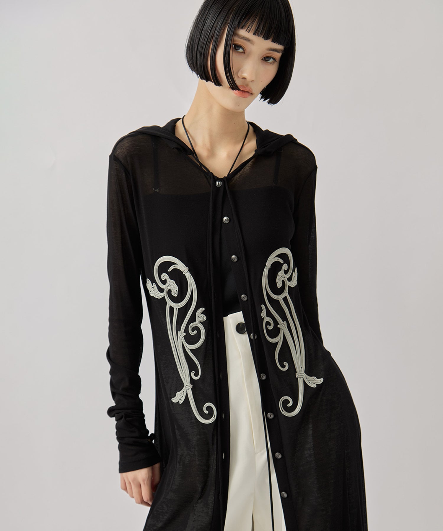 別注 iron embroidery cotton sheer onpiec tanakadaisuke