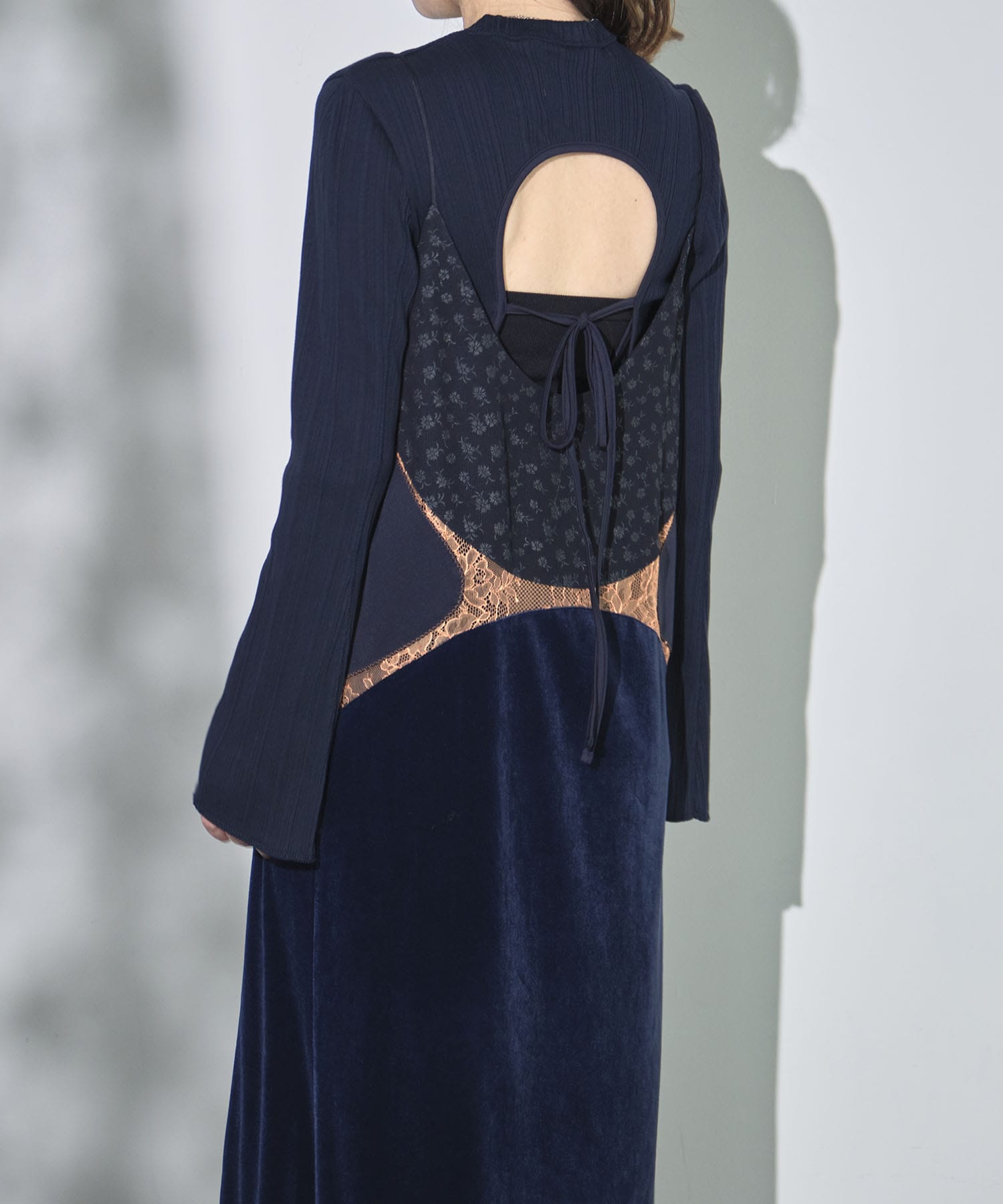 Cupro Triacetate Floral Jacquard Camisole Dress Mame Kurogouchi