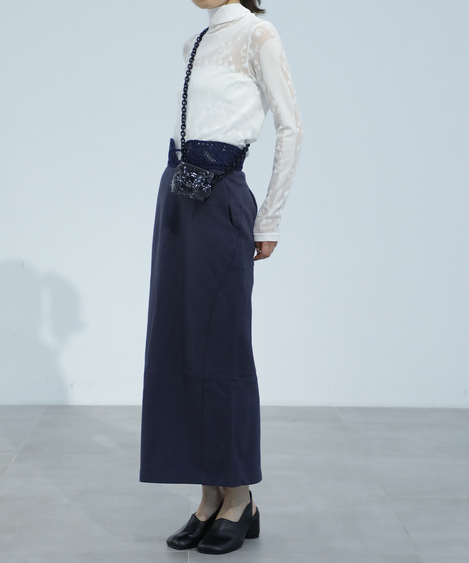 Knitted High Neck Top Mame Kurogouchi