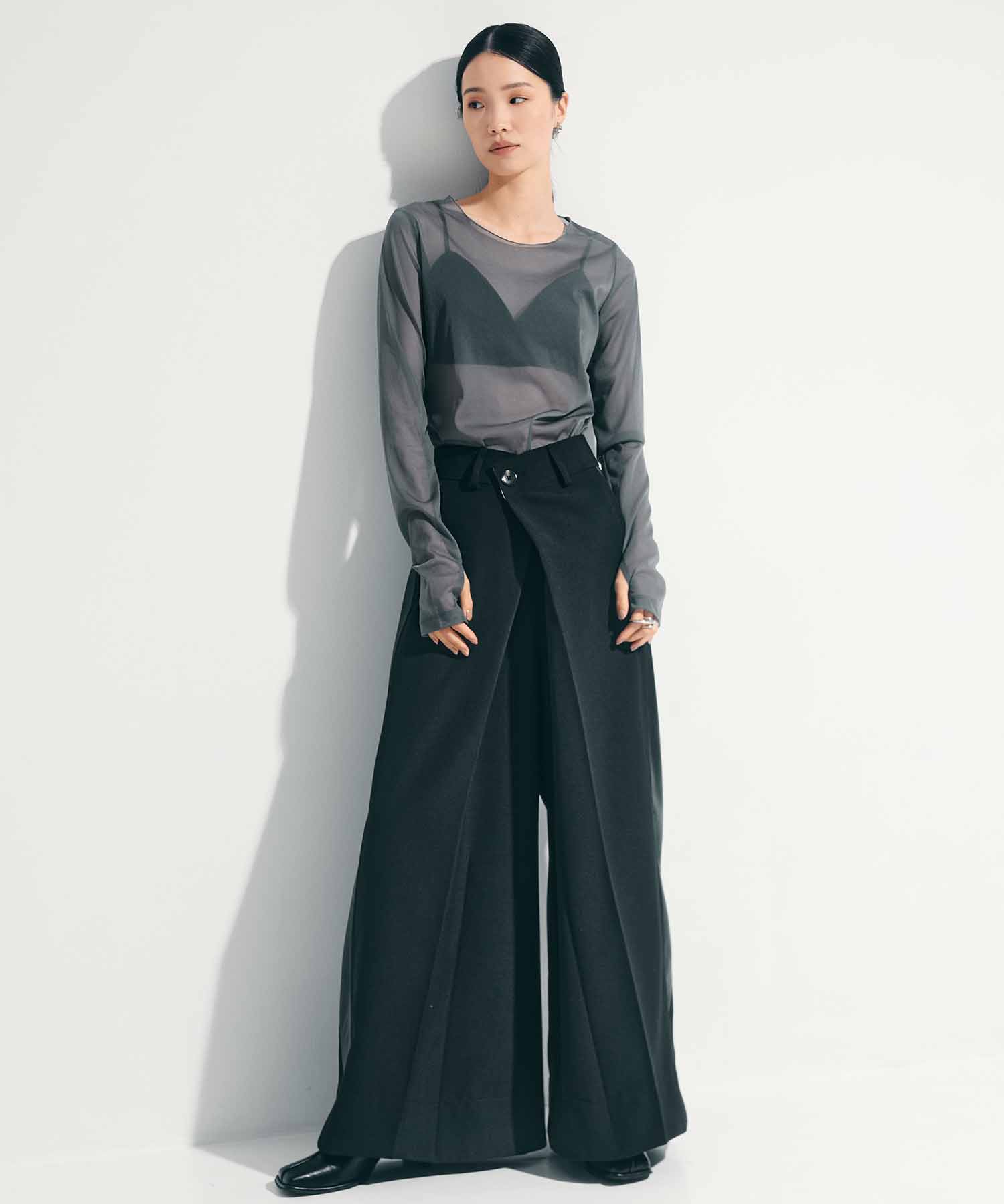 3way Camisole & Sheer Long T STUDIOUS