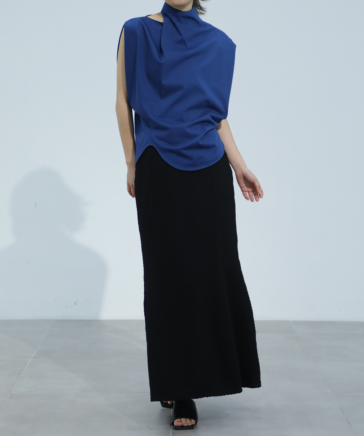 Cotton Jersey Asymmetry Top Mame Kurogouchi