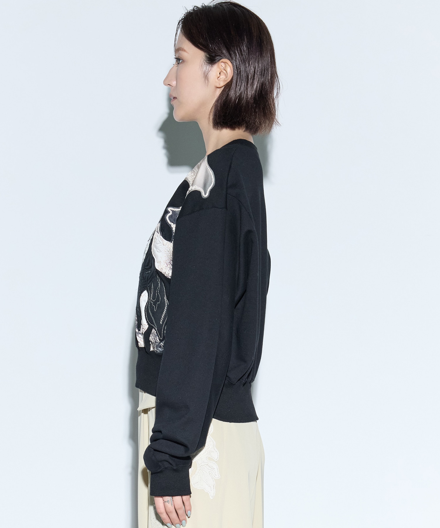 Patchwork embroidered sweatshirt MURRAL