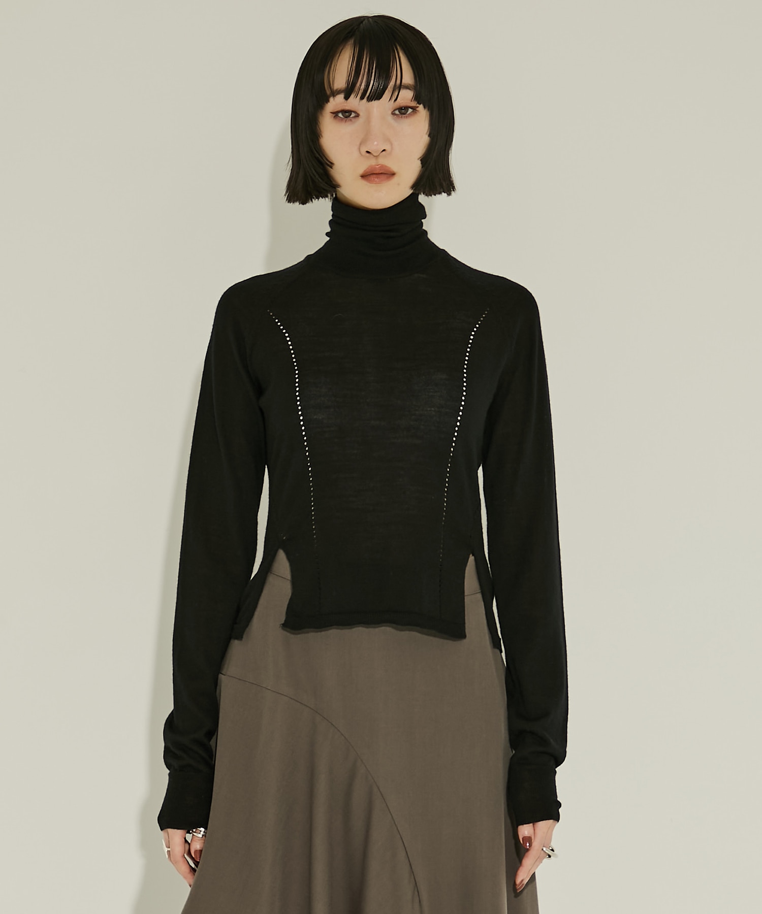 TURTLE NECK KNIT SWEATER JOHN LAWRENCE SULLIVAN