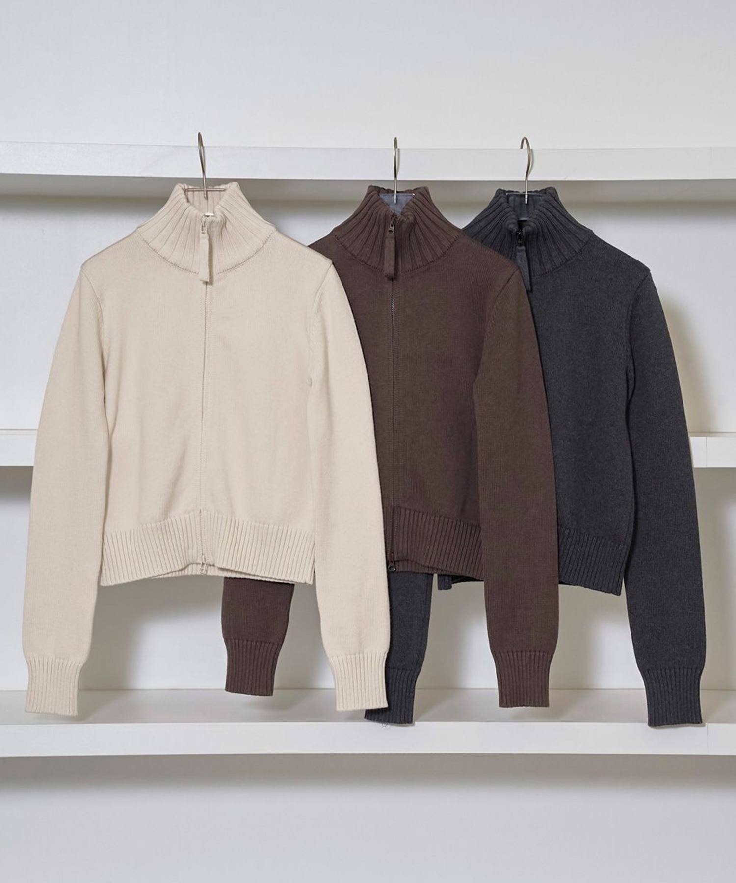 Compact Zip Knit TODAYFUL