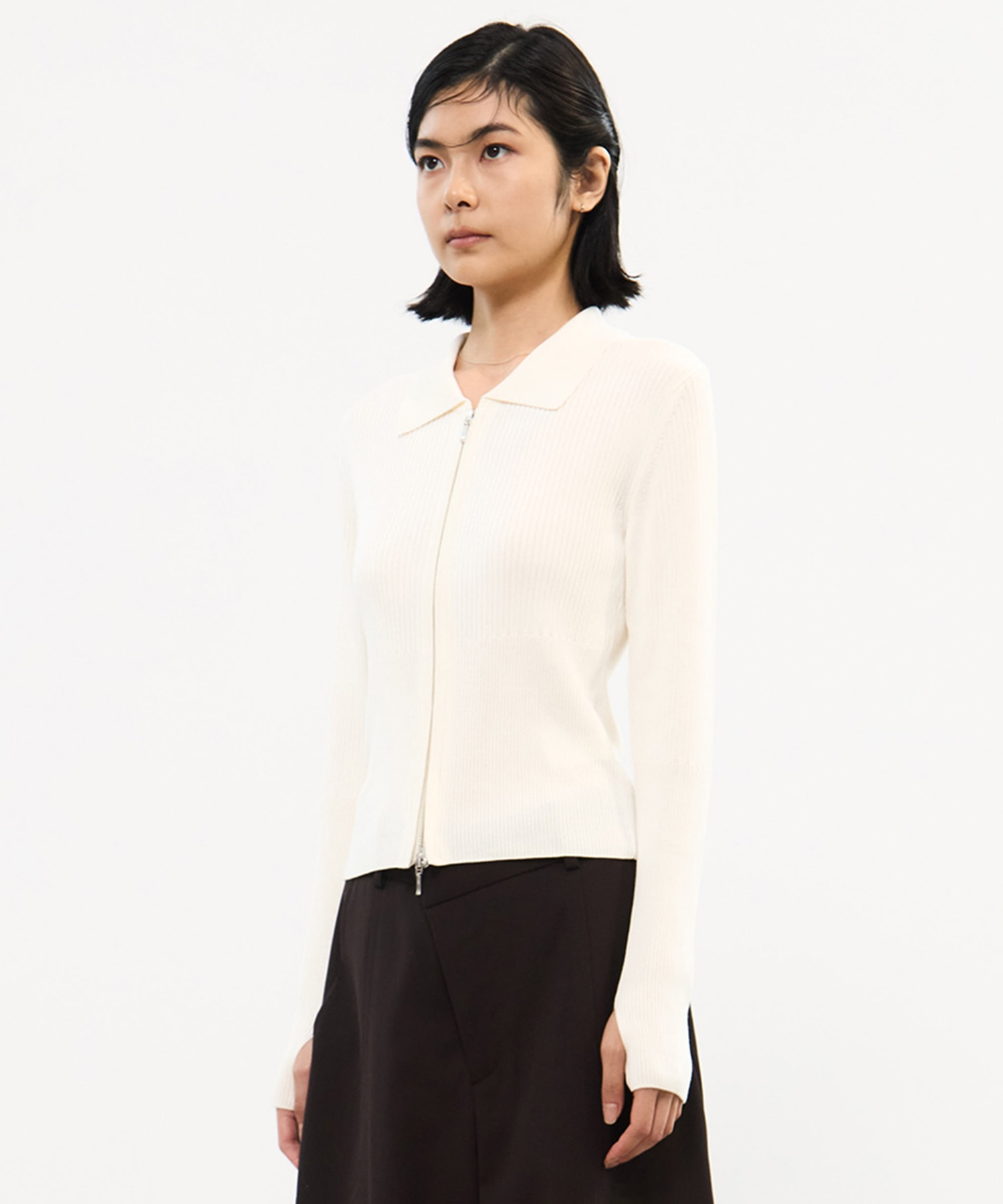 ZIP UP POLO KNIT STUDIOUS