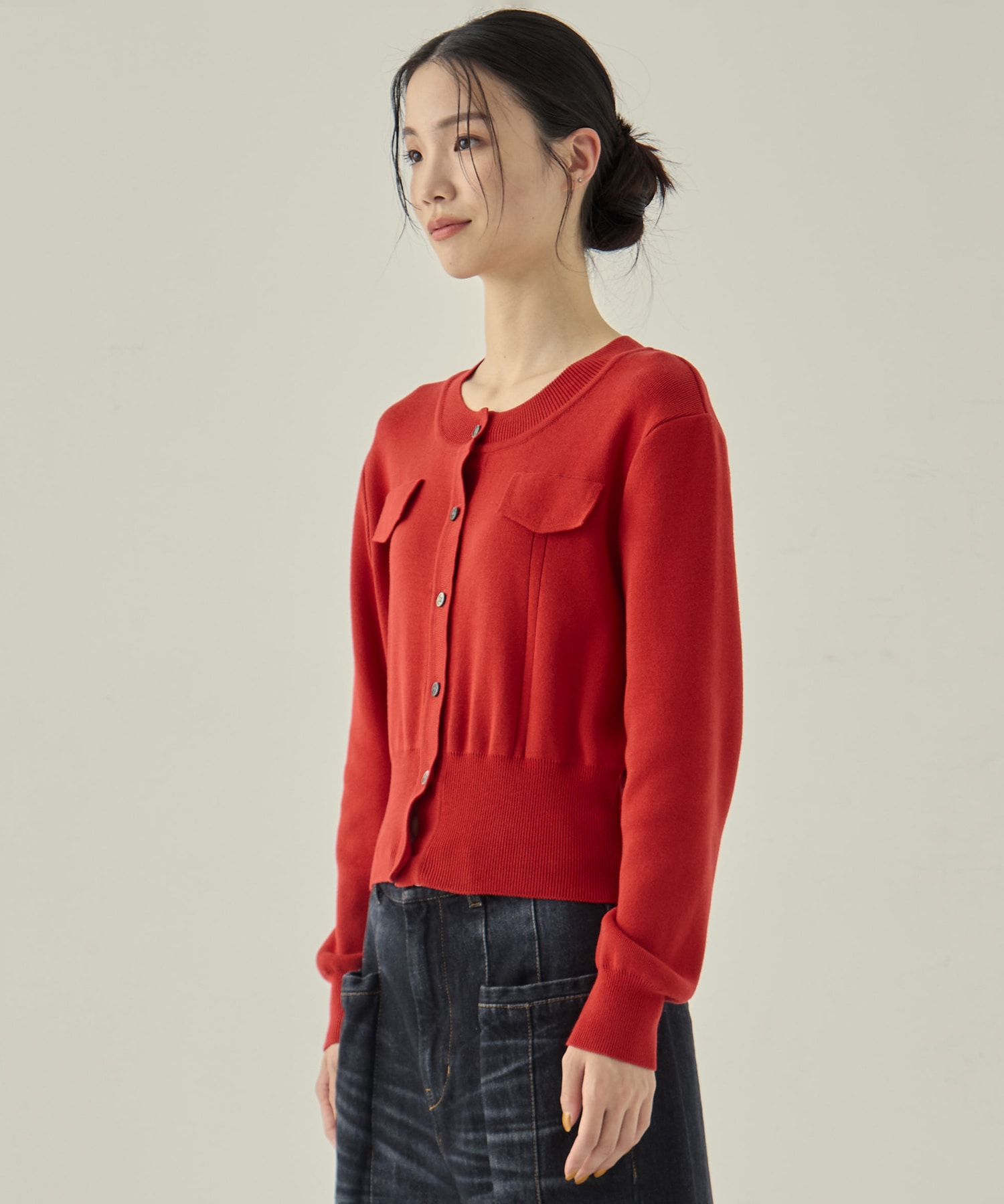 POCKET KNIT CARDIGAN STUDIOUS