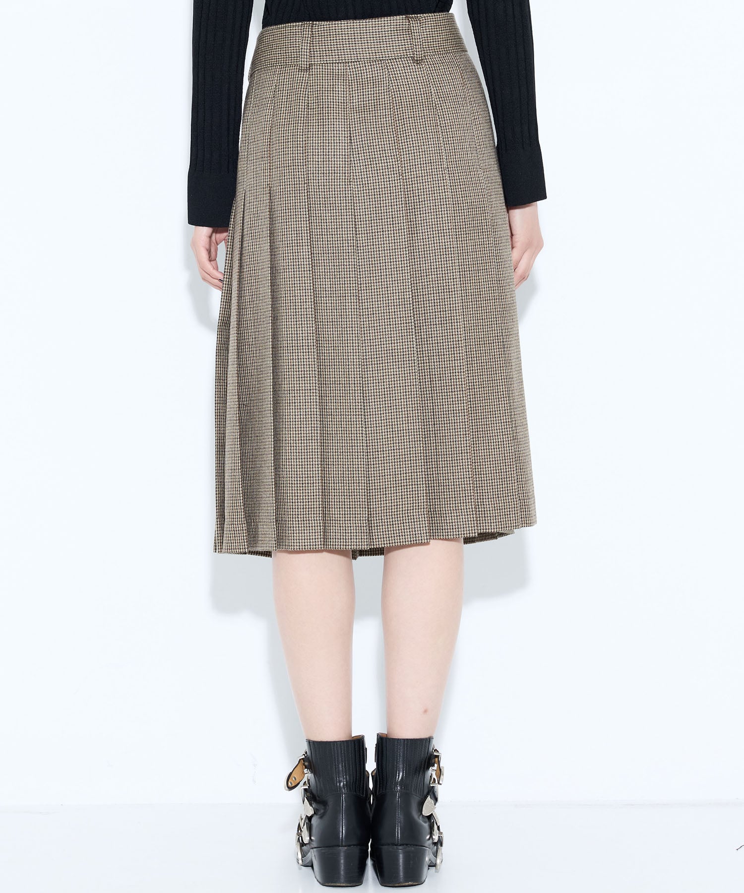 Wool check skirt TOGA