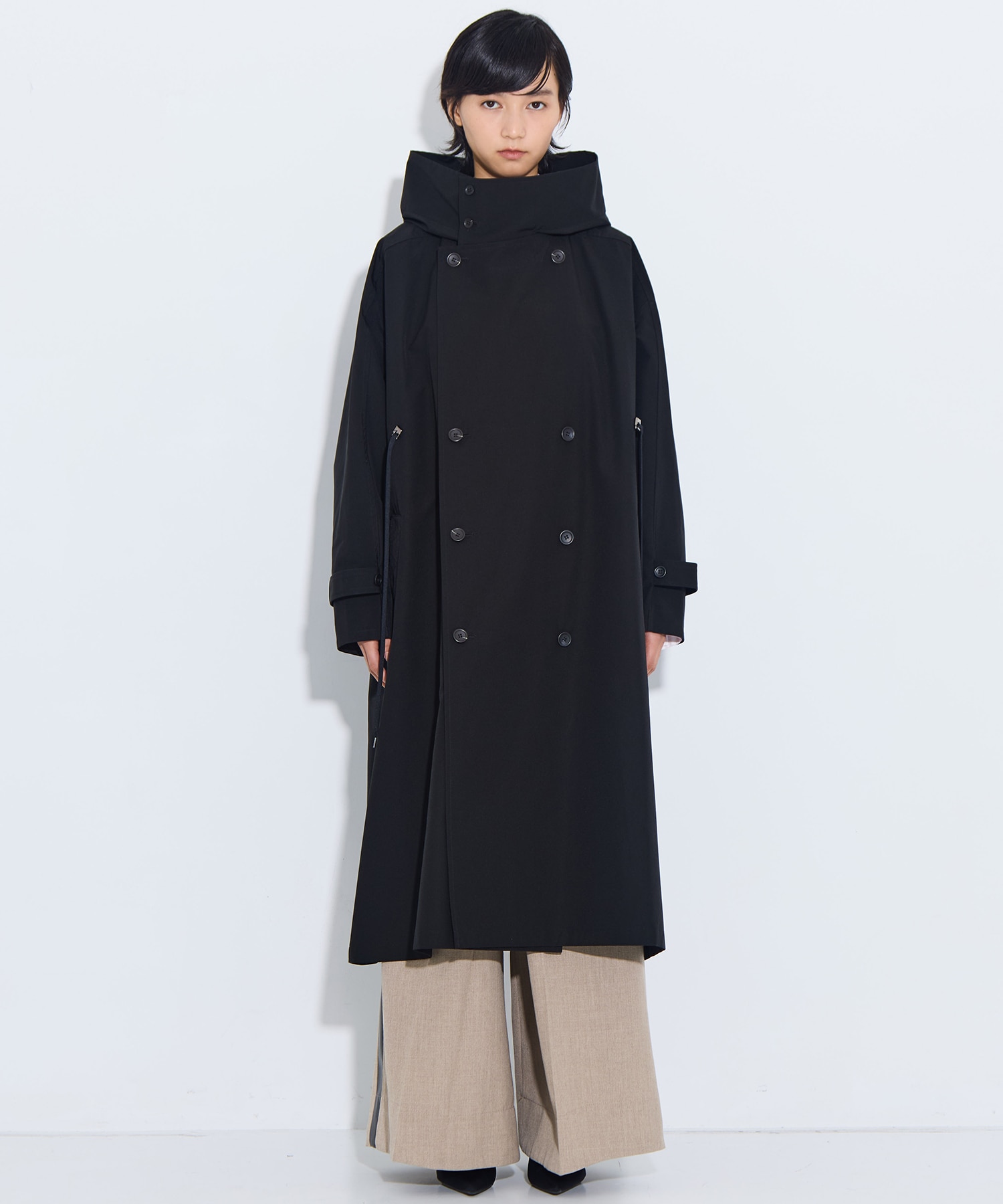 リサイクルシェルタフタ　トレンチコート VACHEMENT