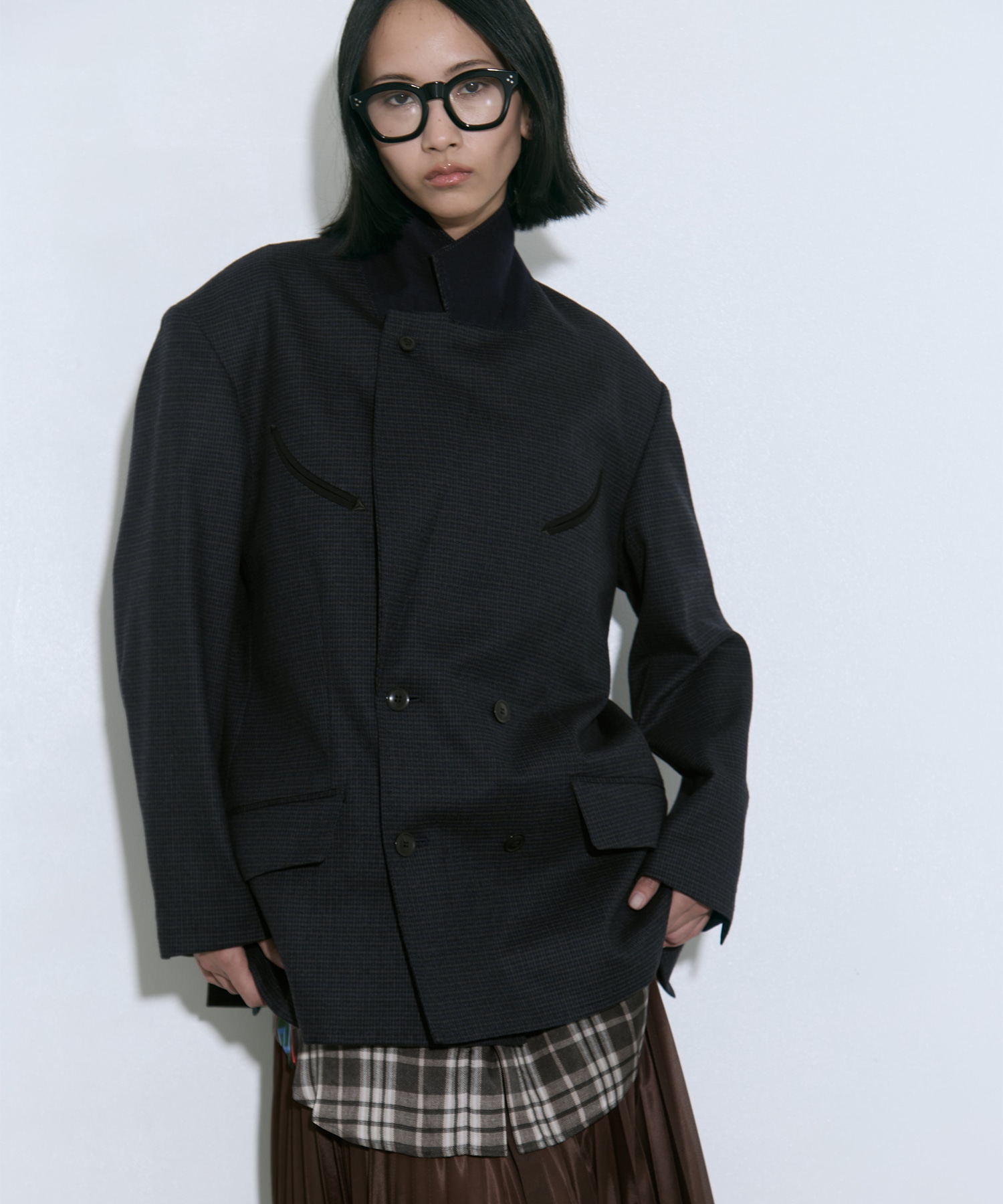 Wool check jacket TOGA