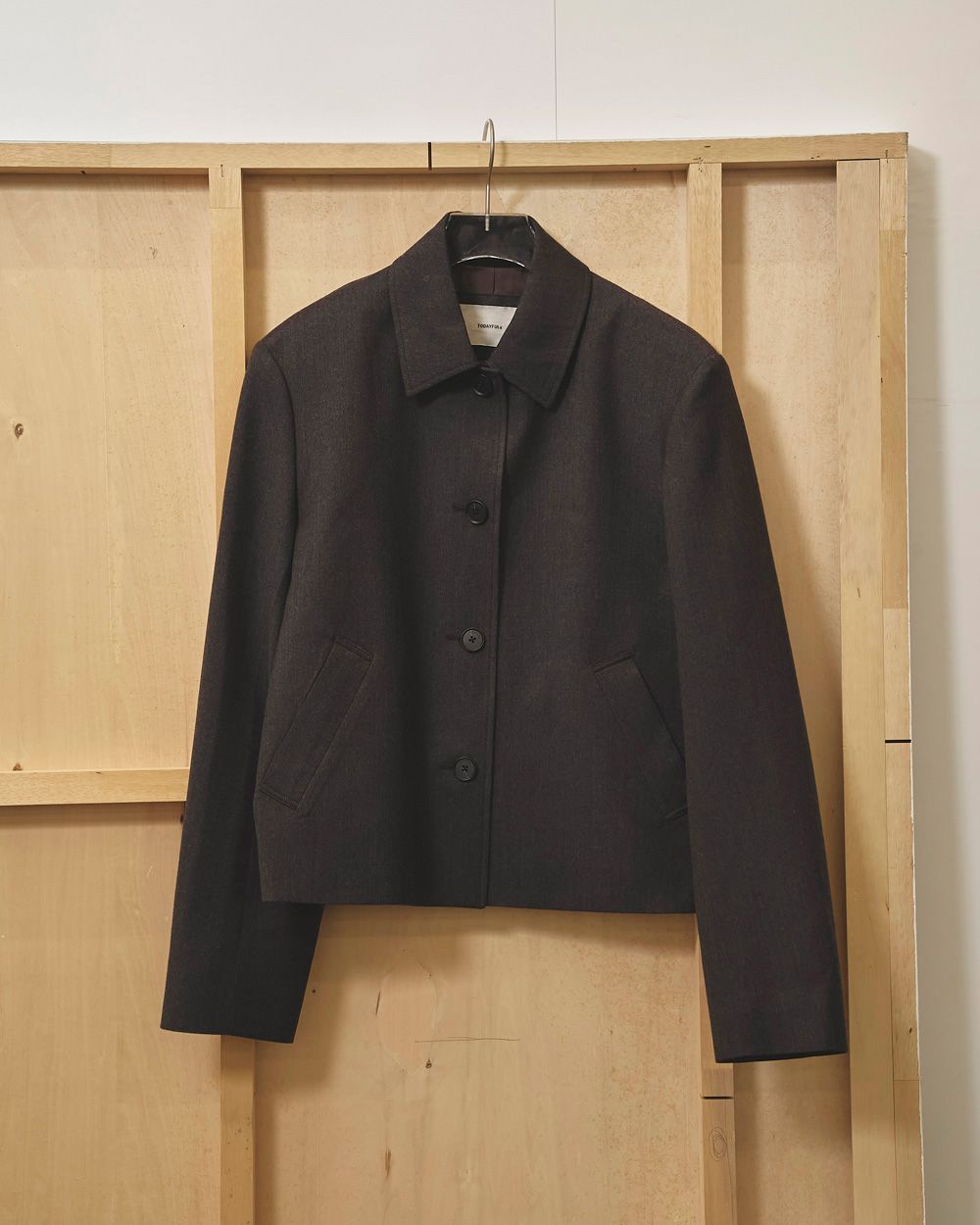 Wool Soutiencollar Jacket TODAYFUL