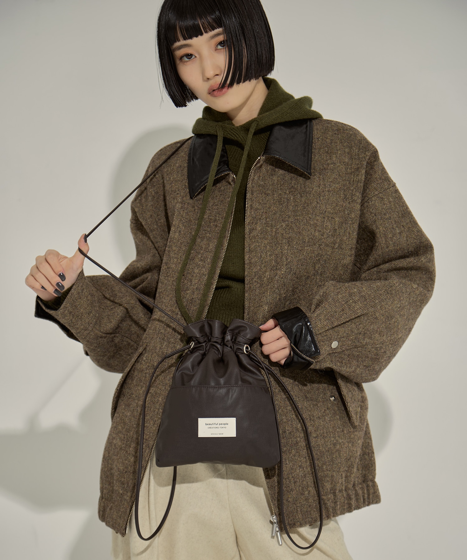 別注2wayショルダー巾着バッグ beautiful people