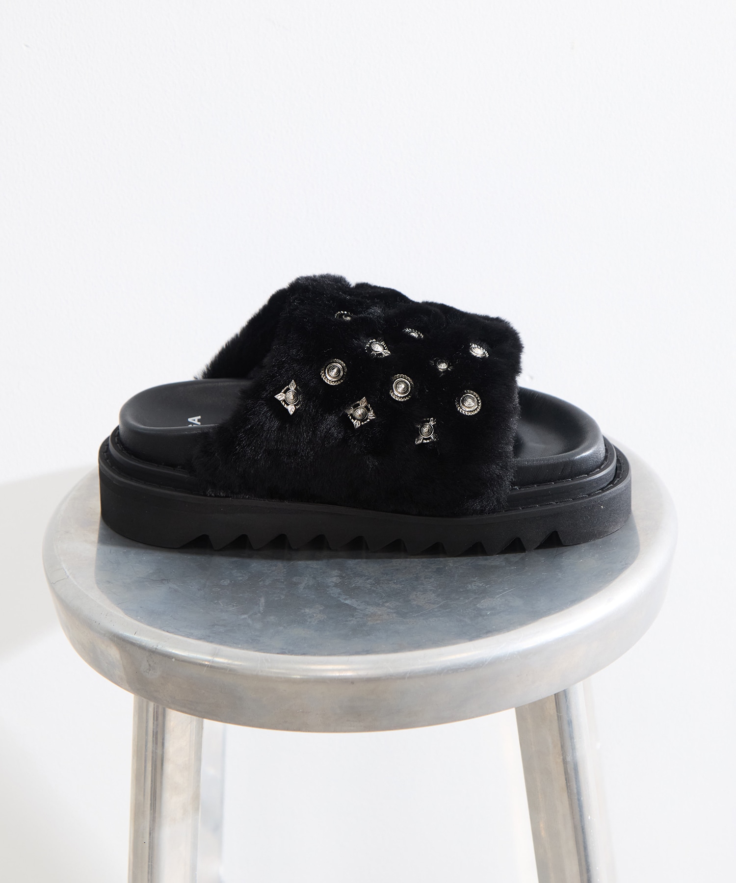 FUR CONCHO SANDALS TOGA