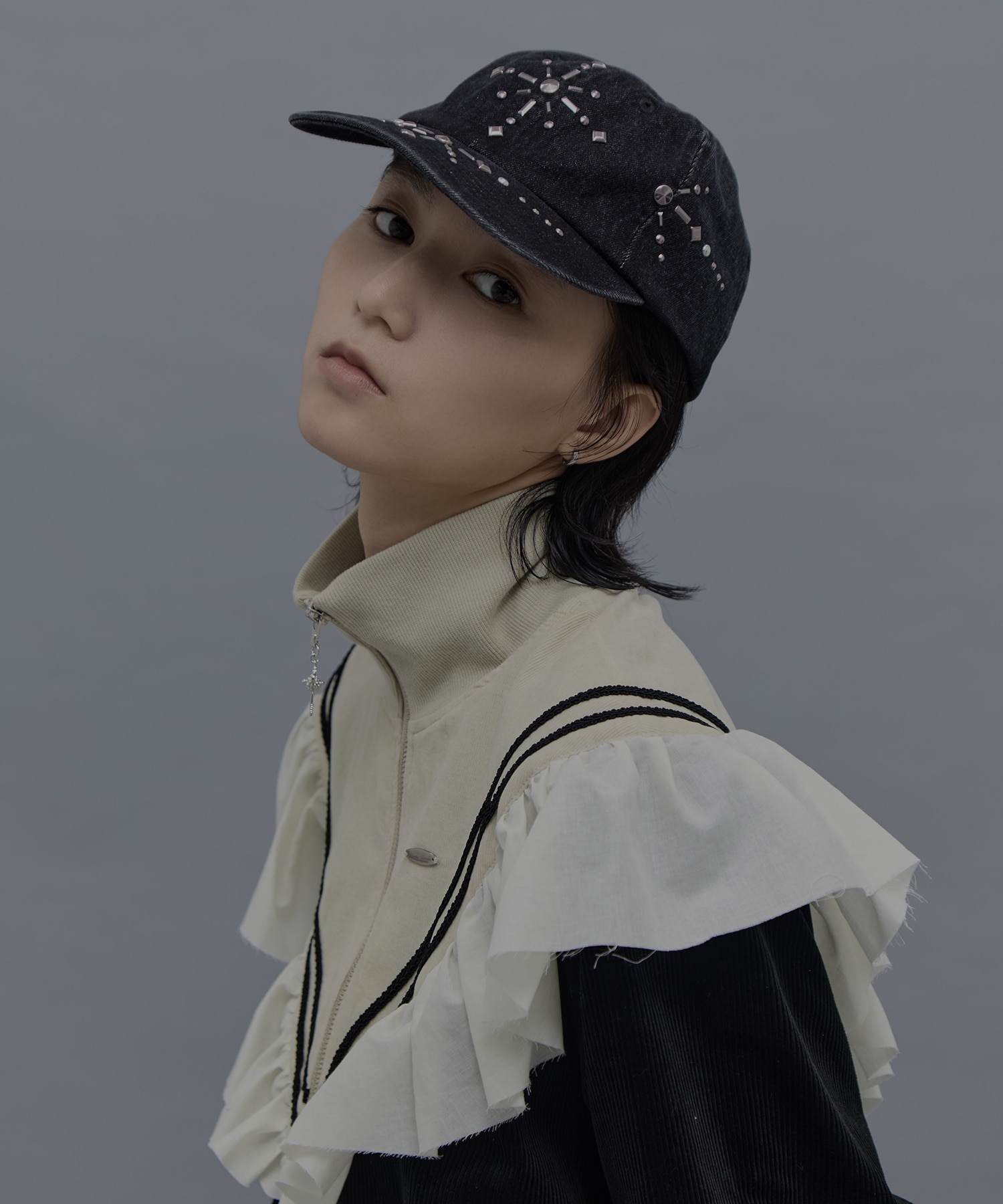 別注silver metal cross cap tanakadaisuke
