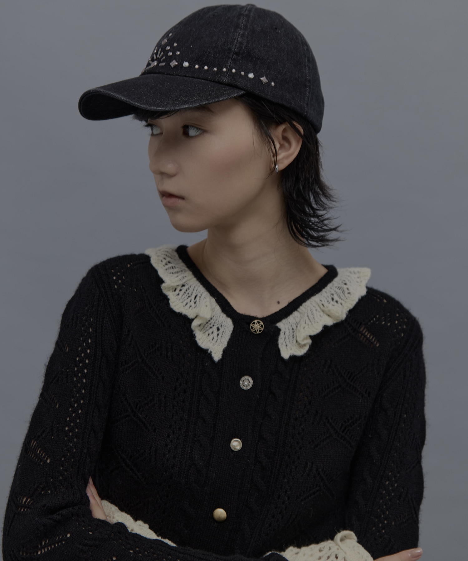 別注silver metal tiara cap tanakadaisuke