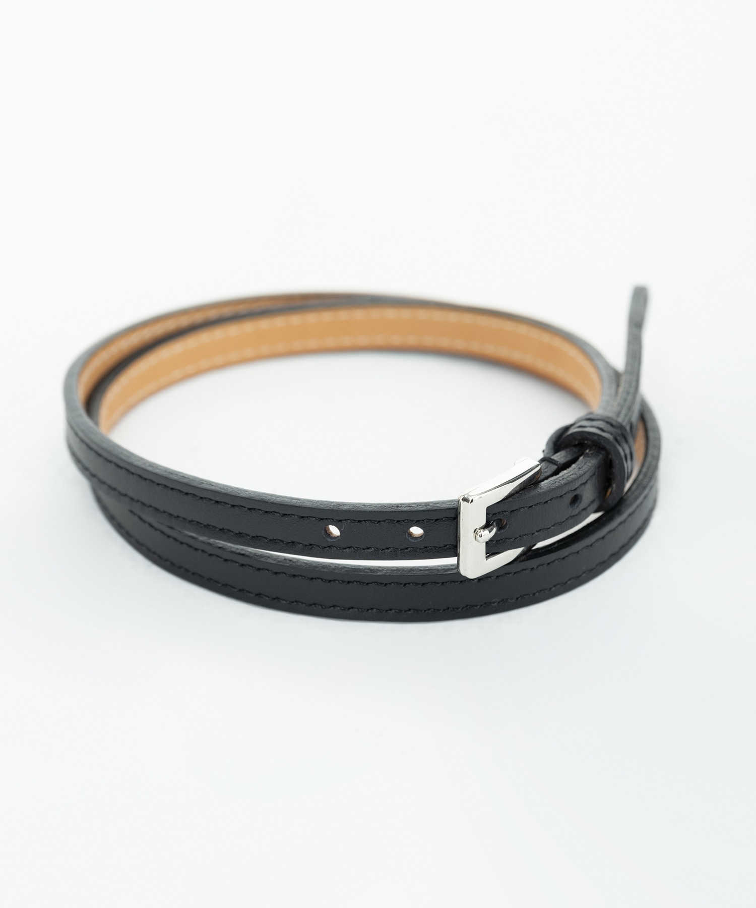 Leather skinny choker FETICO