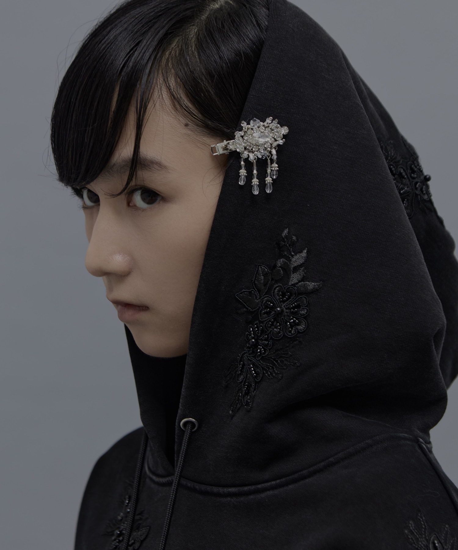crystal hair clip left tanakadaisuke