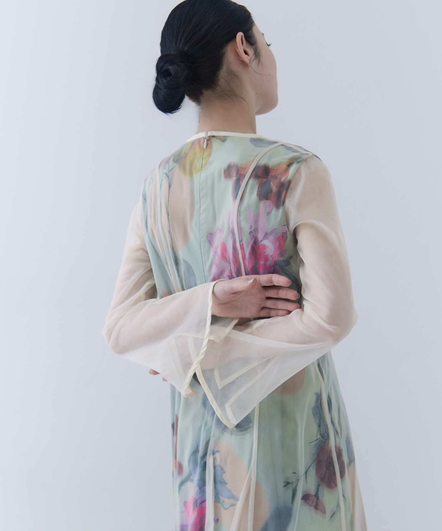 UND GRACE CHIFFON VEIL DRESS(S IVORY): AMERI: WOMENS｜ STUDIOUS