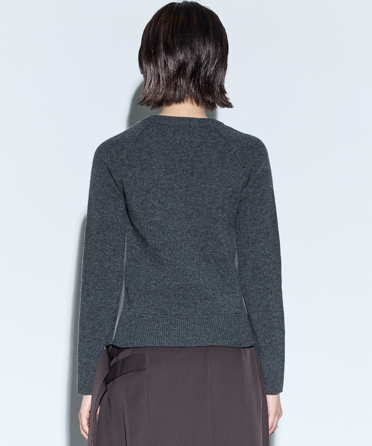 RERACS RAGRAN V NECK PULLOVER KNIT THE RERACS
