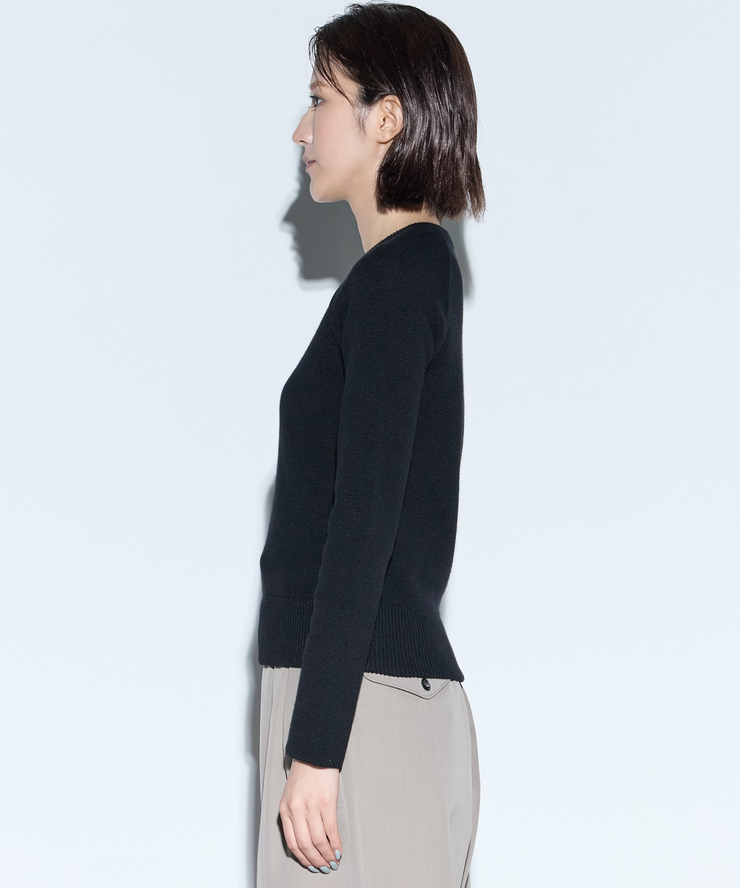 RERACS RAGRAN V NECK PULLOVER KNIT THE RERACS