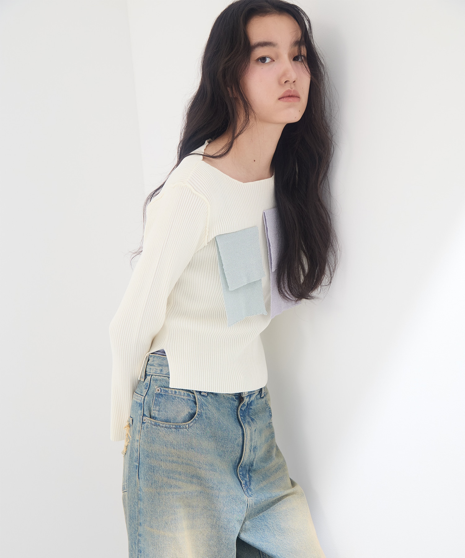 別注CREW NECK RIB KNIT kotohayokozawa