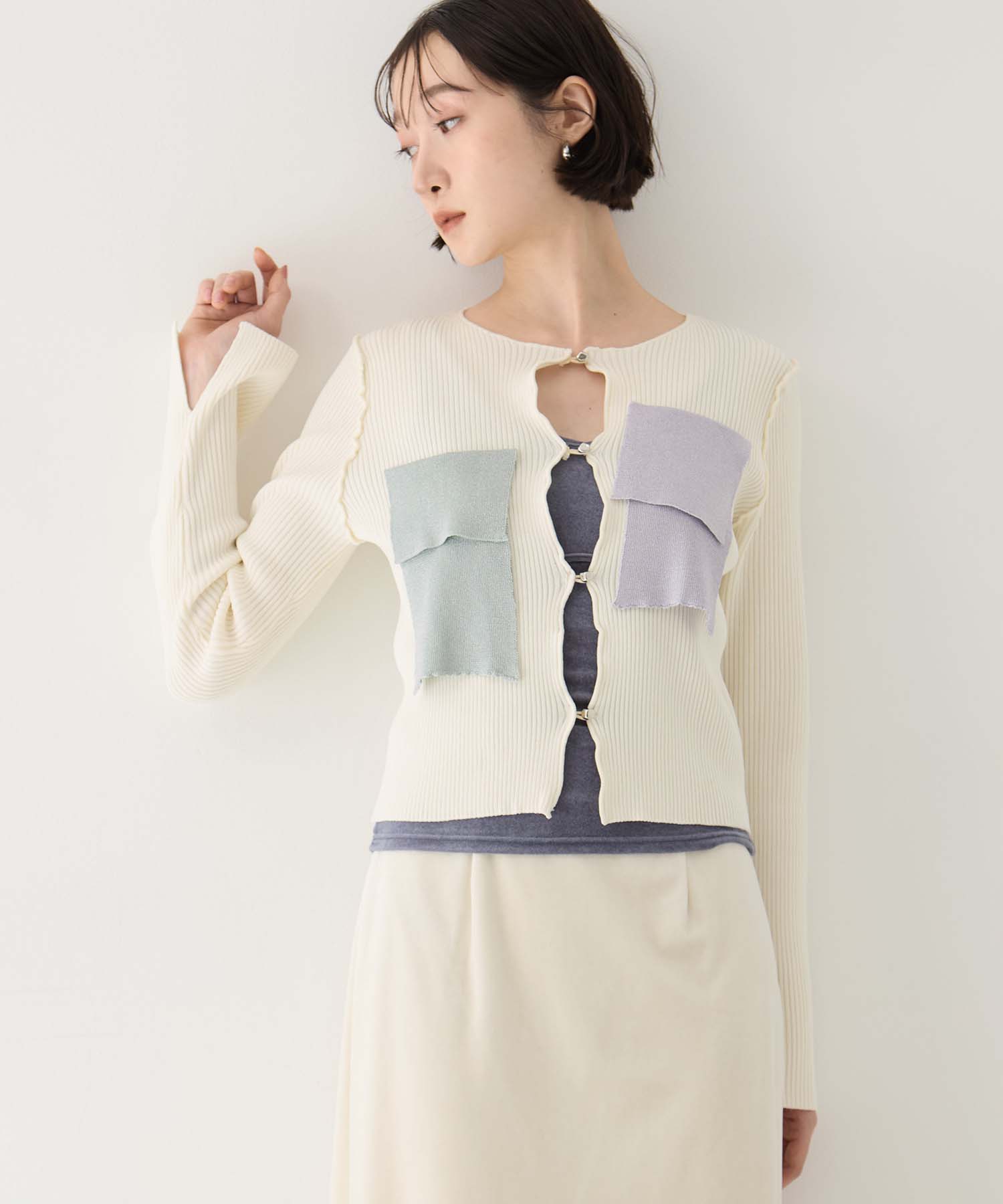 別注 RIB KNIT CARDIGAN kotohayokozawa