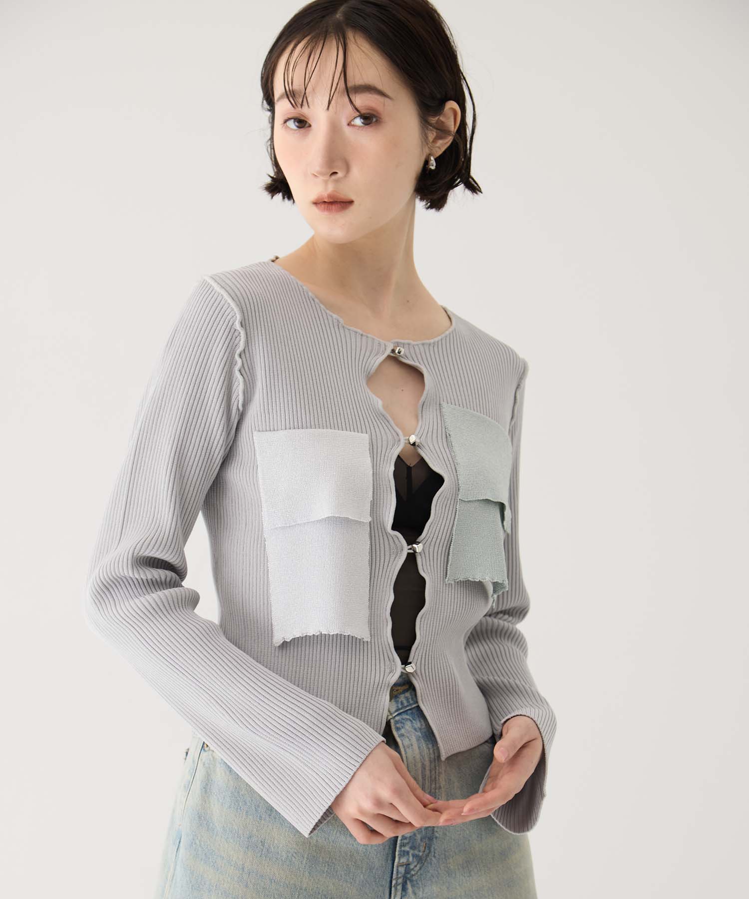 別注 RIB KNIT CARDIGAN kotohayokozawa