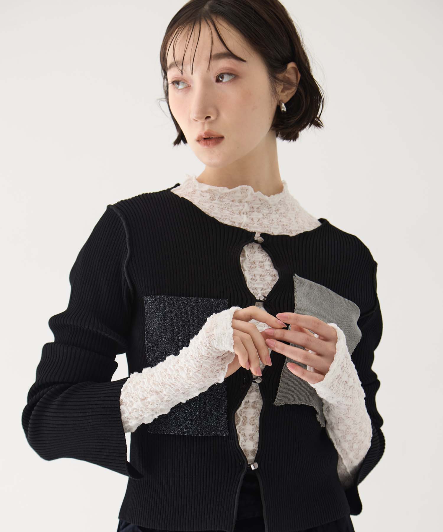 別注 RIB KNIT CARDIGAN kotohayokozawa