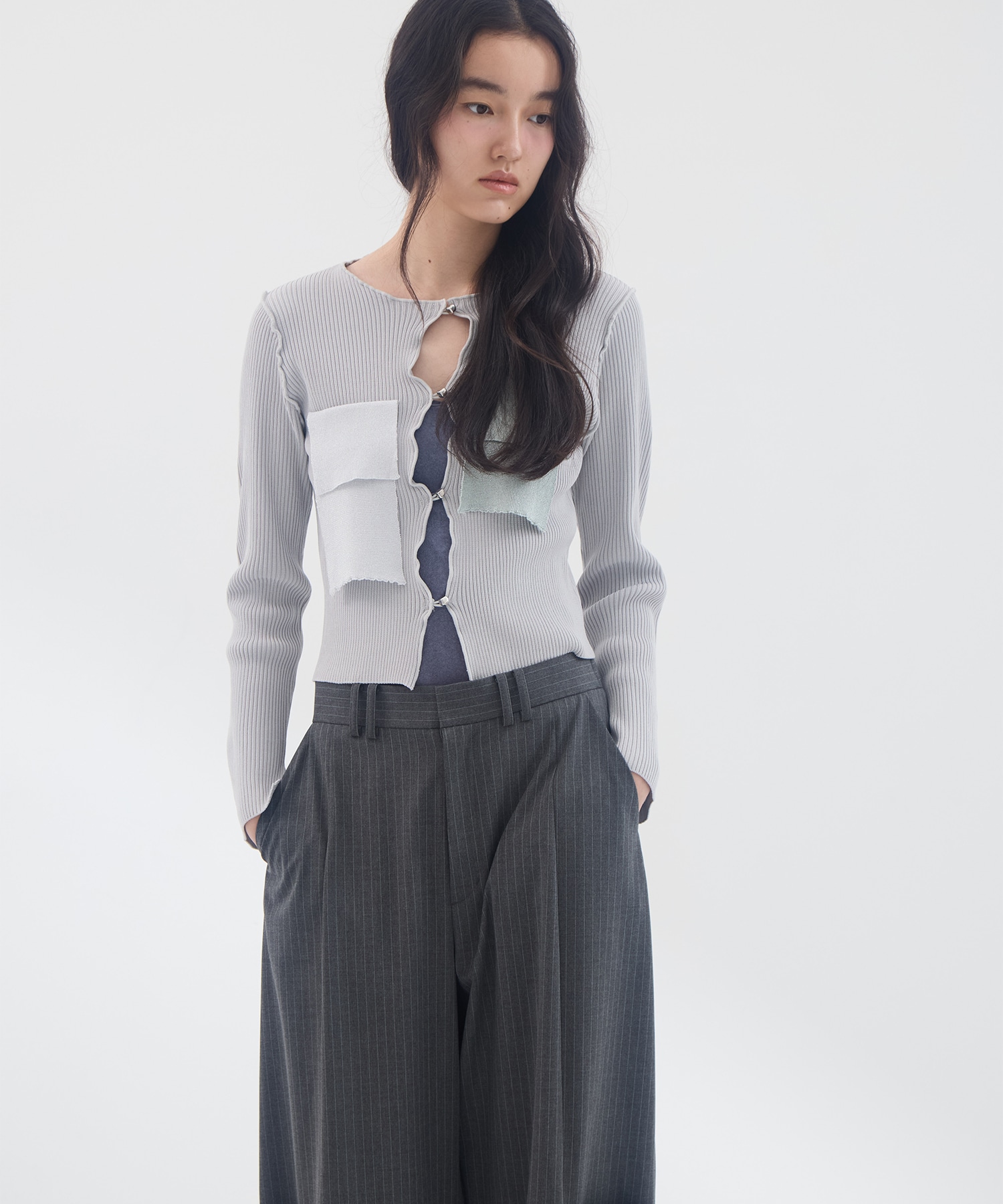 別注 RIB KNIT CARDIGAN kotohayokozawa