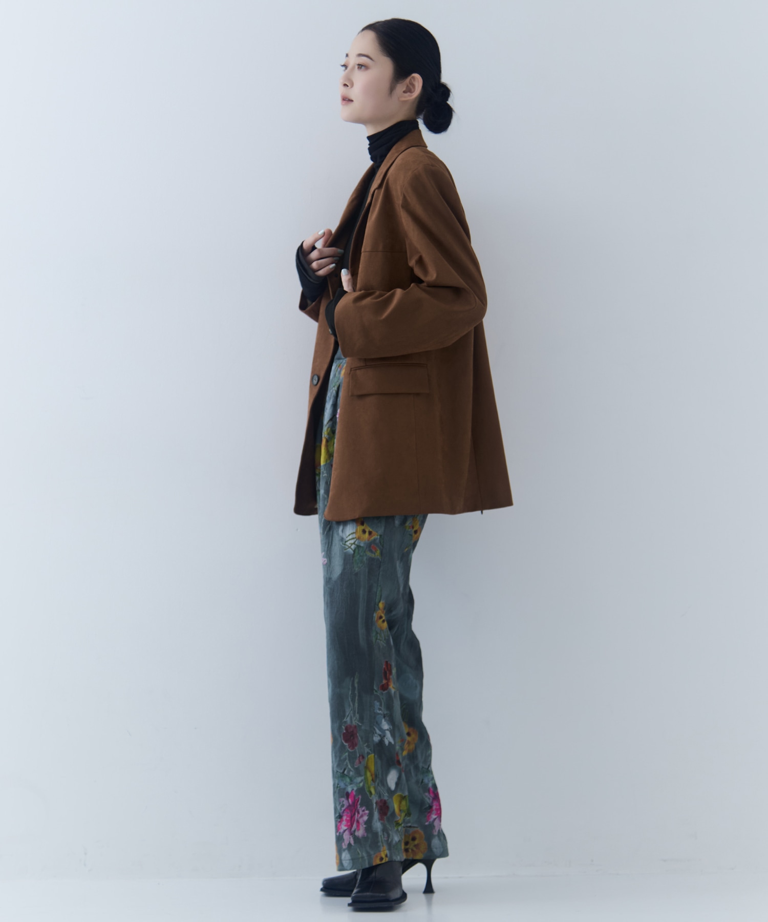 UND GRACE JACQUARD PRINT PANTS AMERI