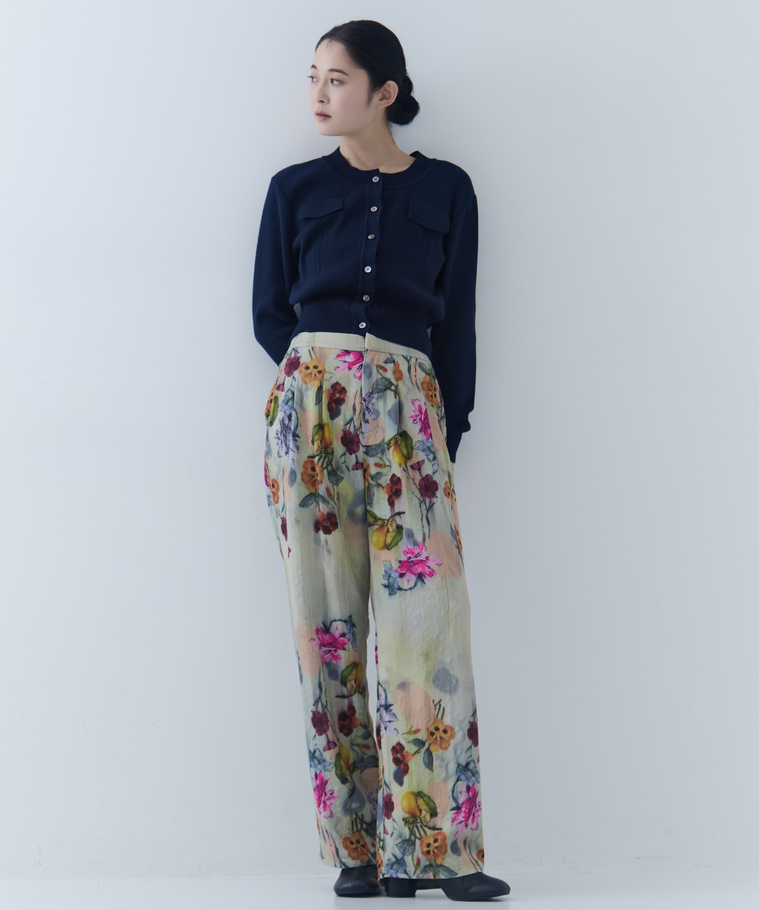 UND GRACE JACQUARD PRINT PANTS AMERI