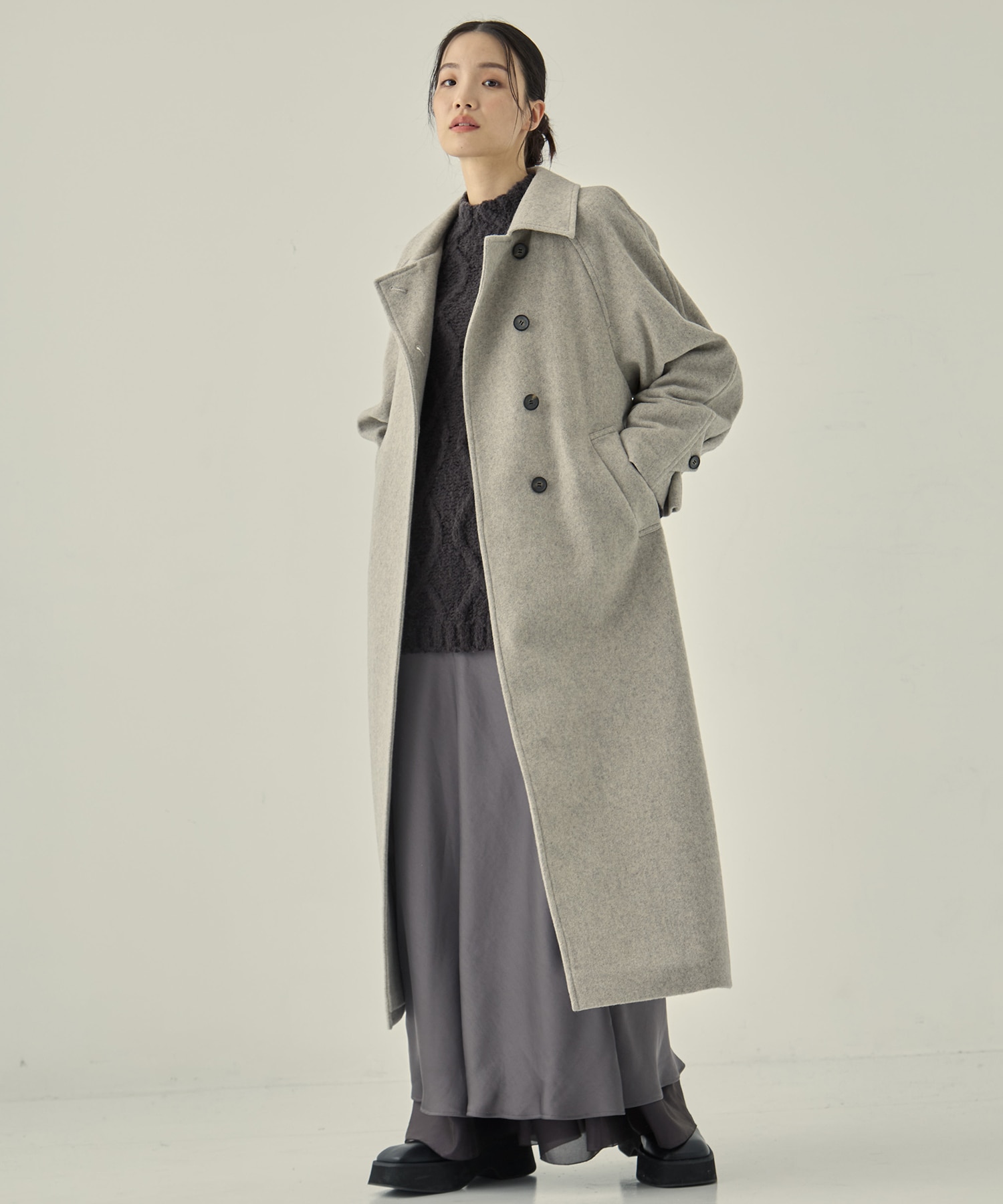 LAYERED SATIN MERMAID SKIRT STUDIOUS