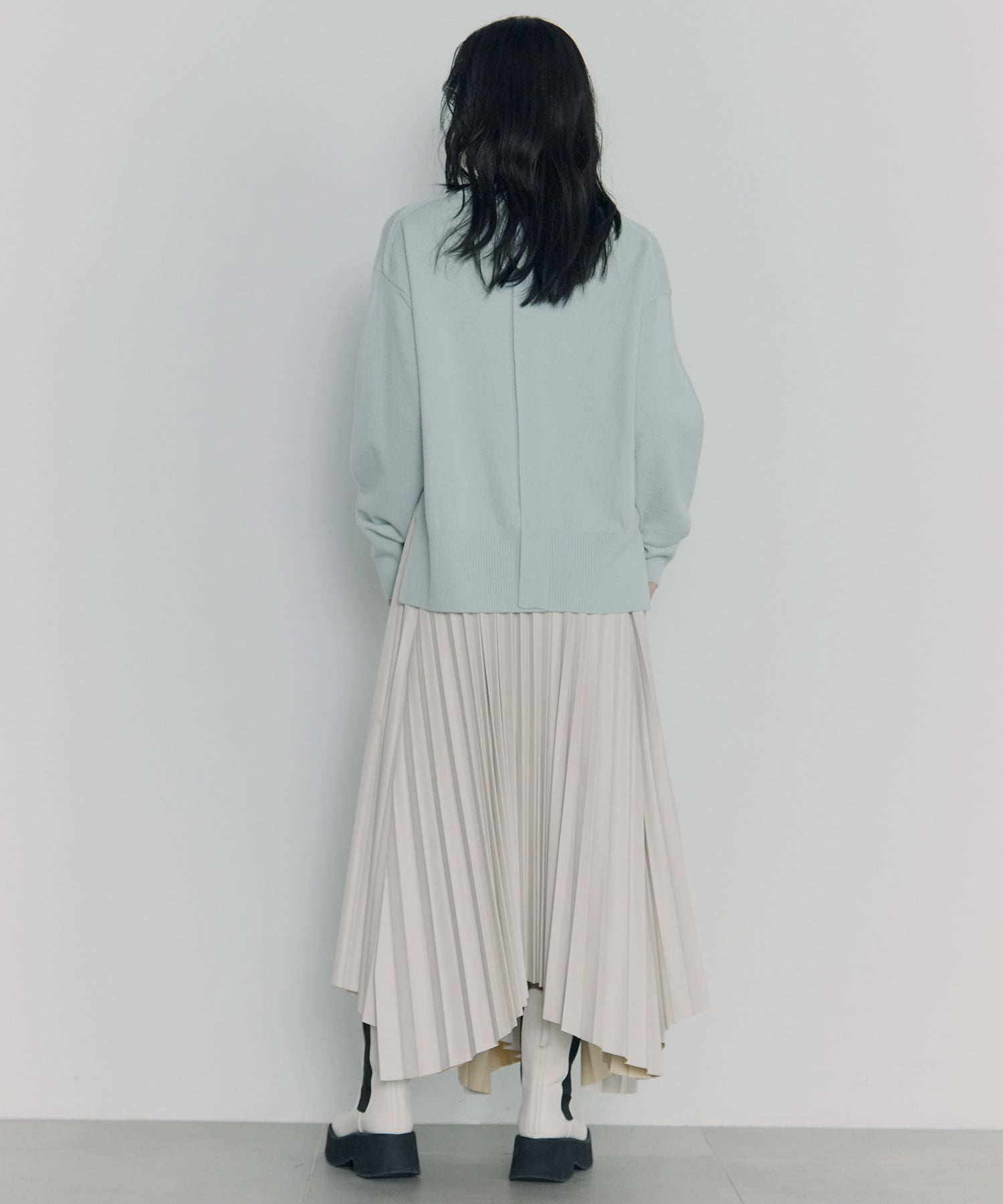 Faux Leather Pleated SK STUDIOUS
