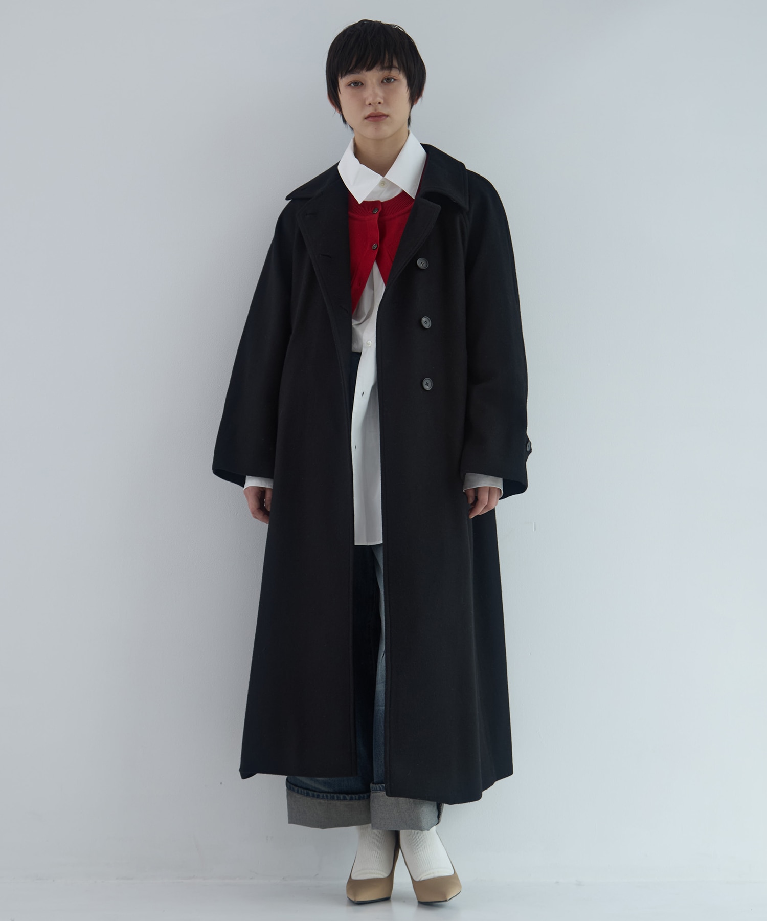 Stand Collar Wool Coat STUDIOUS