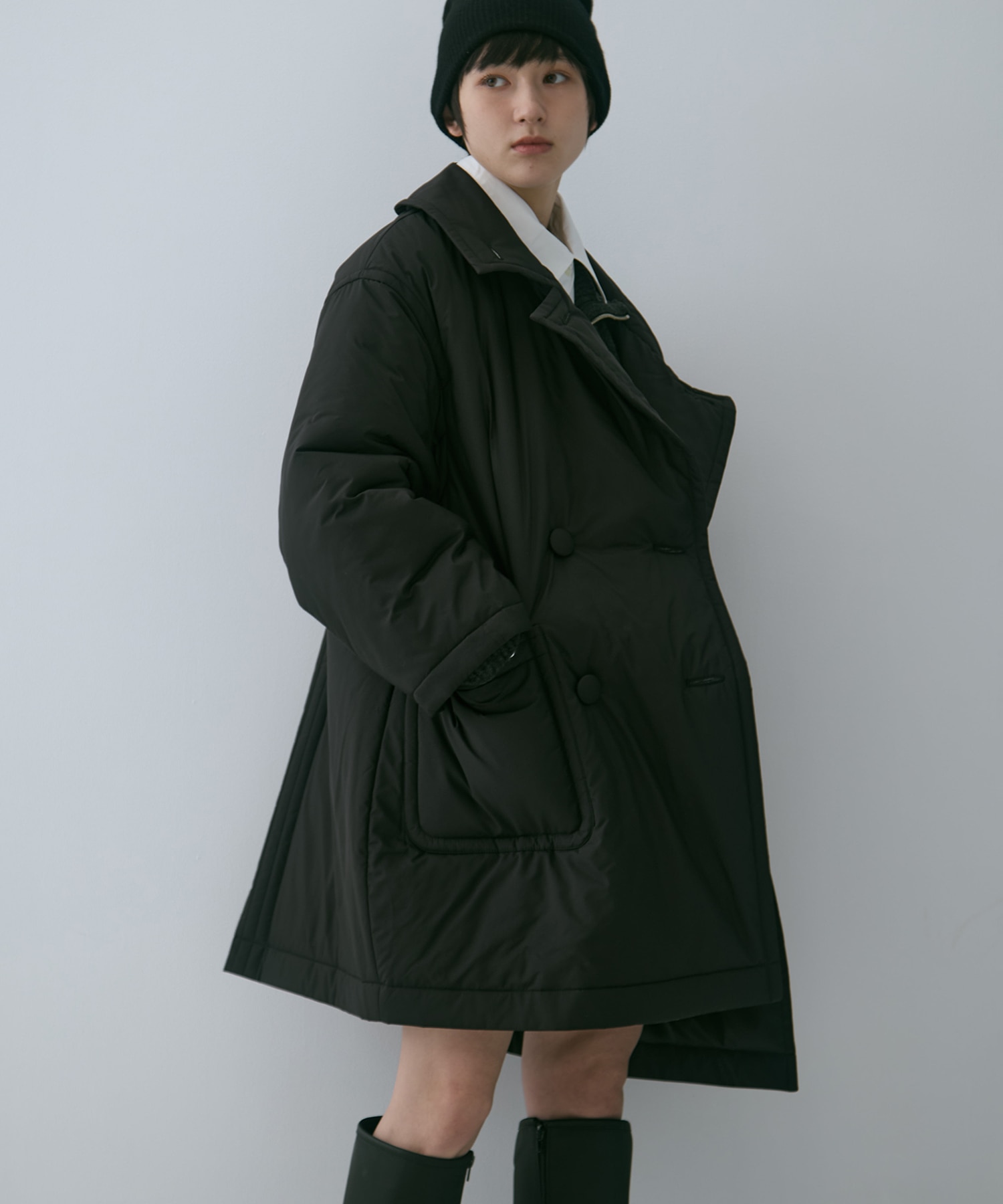 PADDED BUTTON COAT STUDIOUS