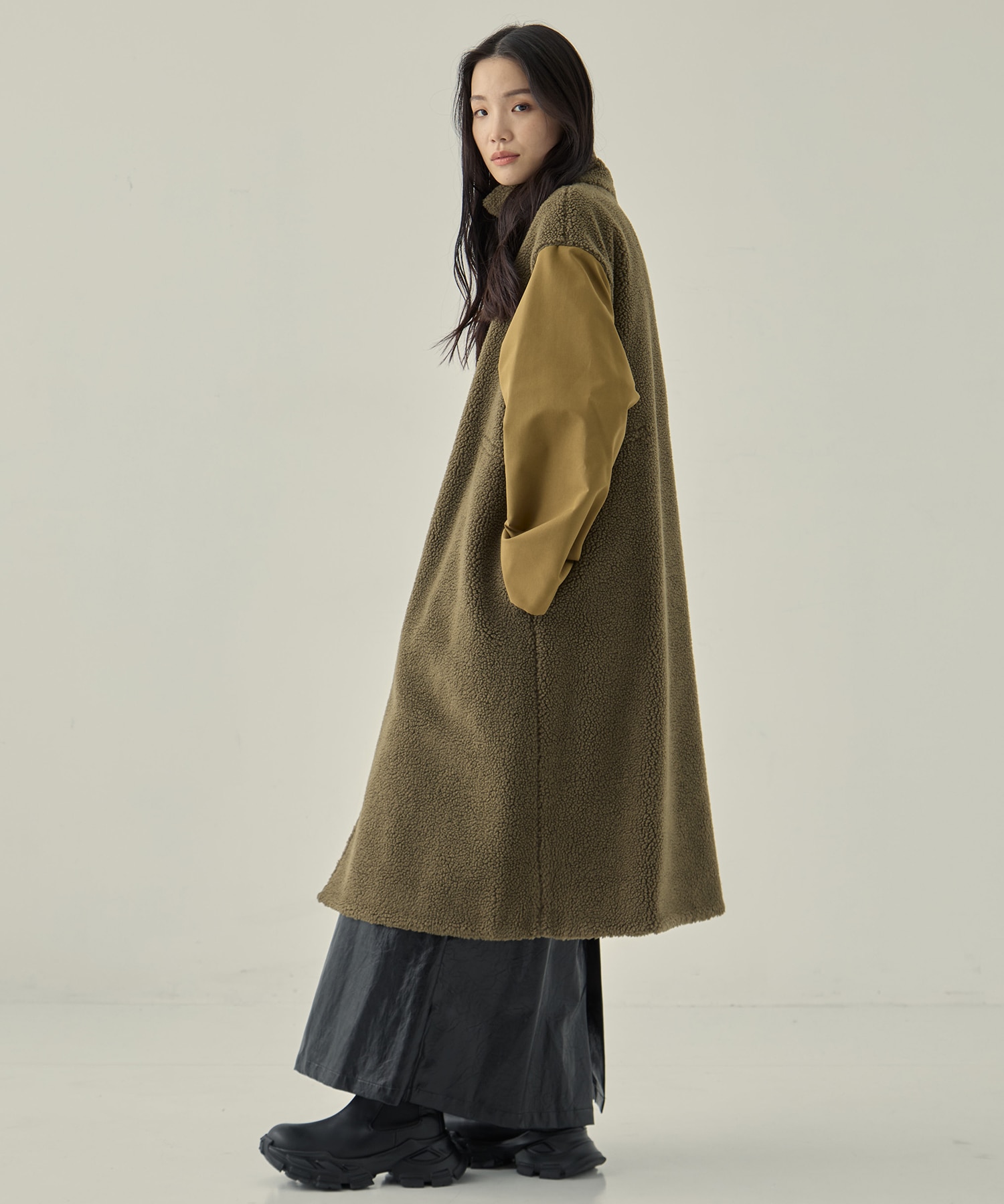 リサイクルシェルタフタ×ボア(ロング) VACHEMENT