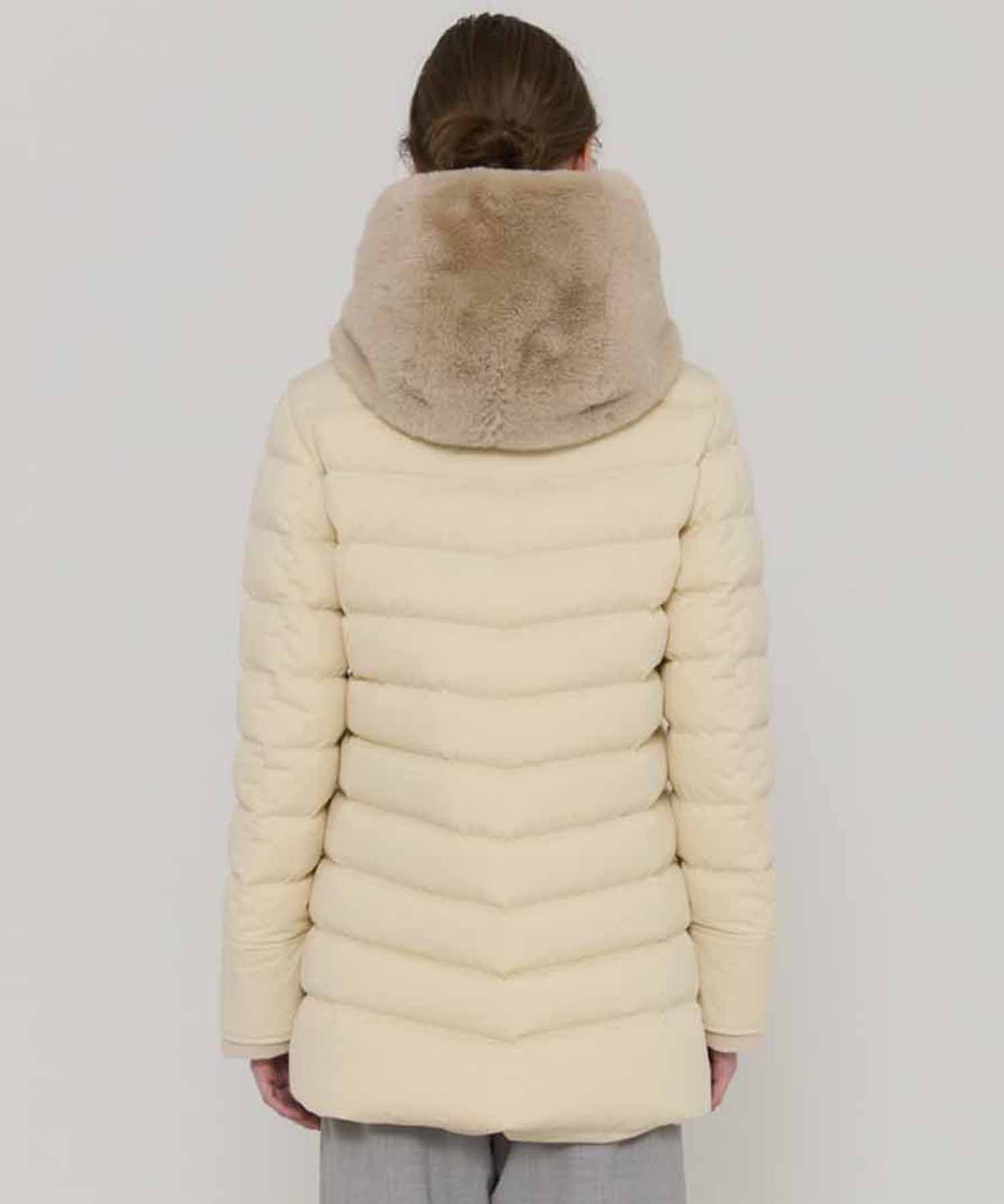 2way Fur Linen Hood Coat YOSOOU