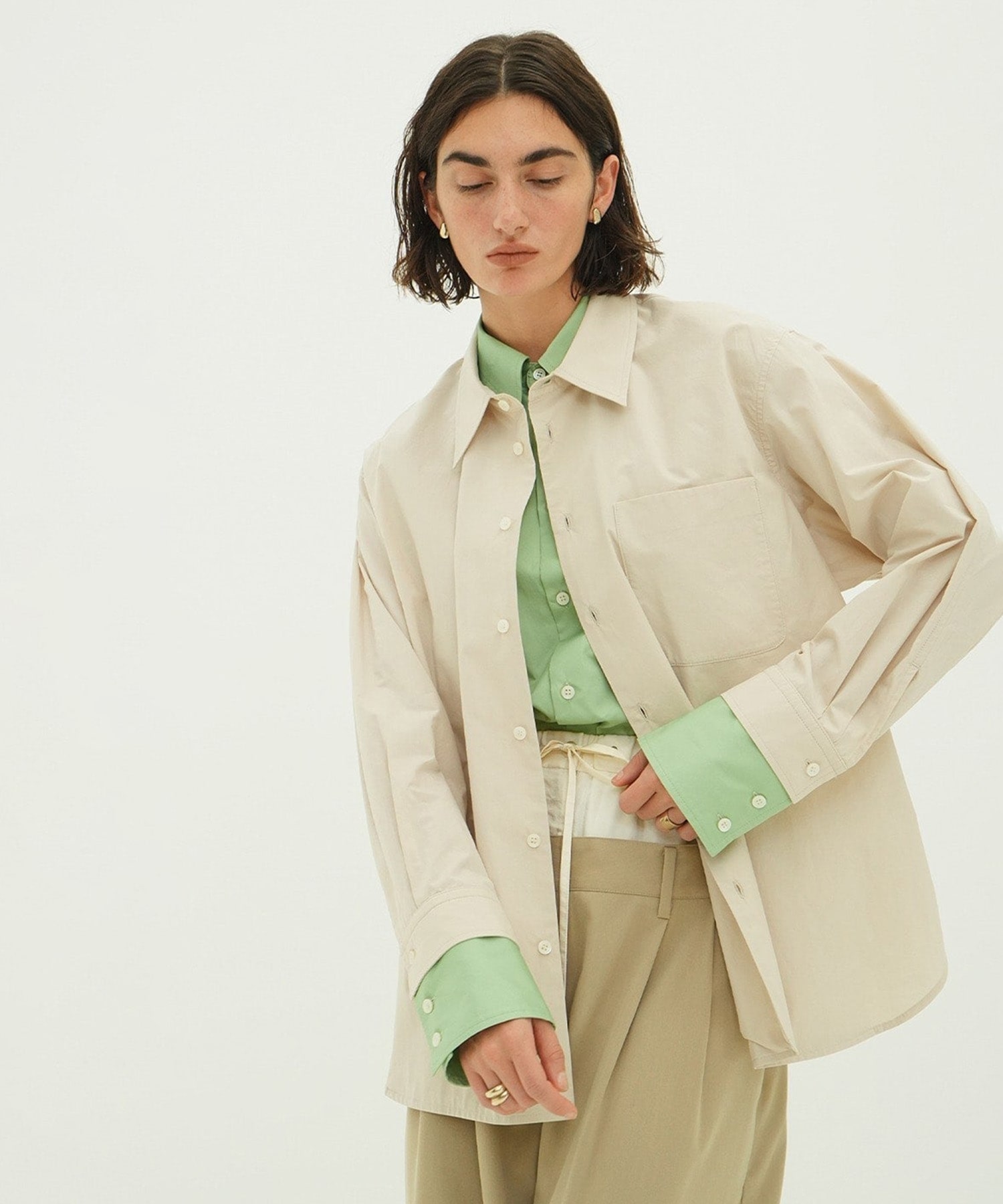 TWO TONE LAYERED SHIRTS CLANE