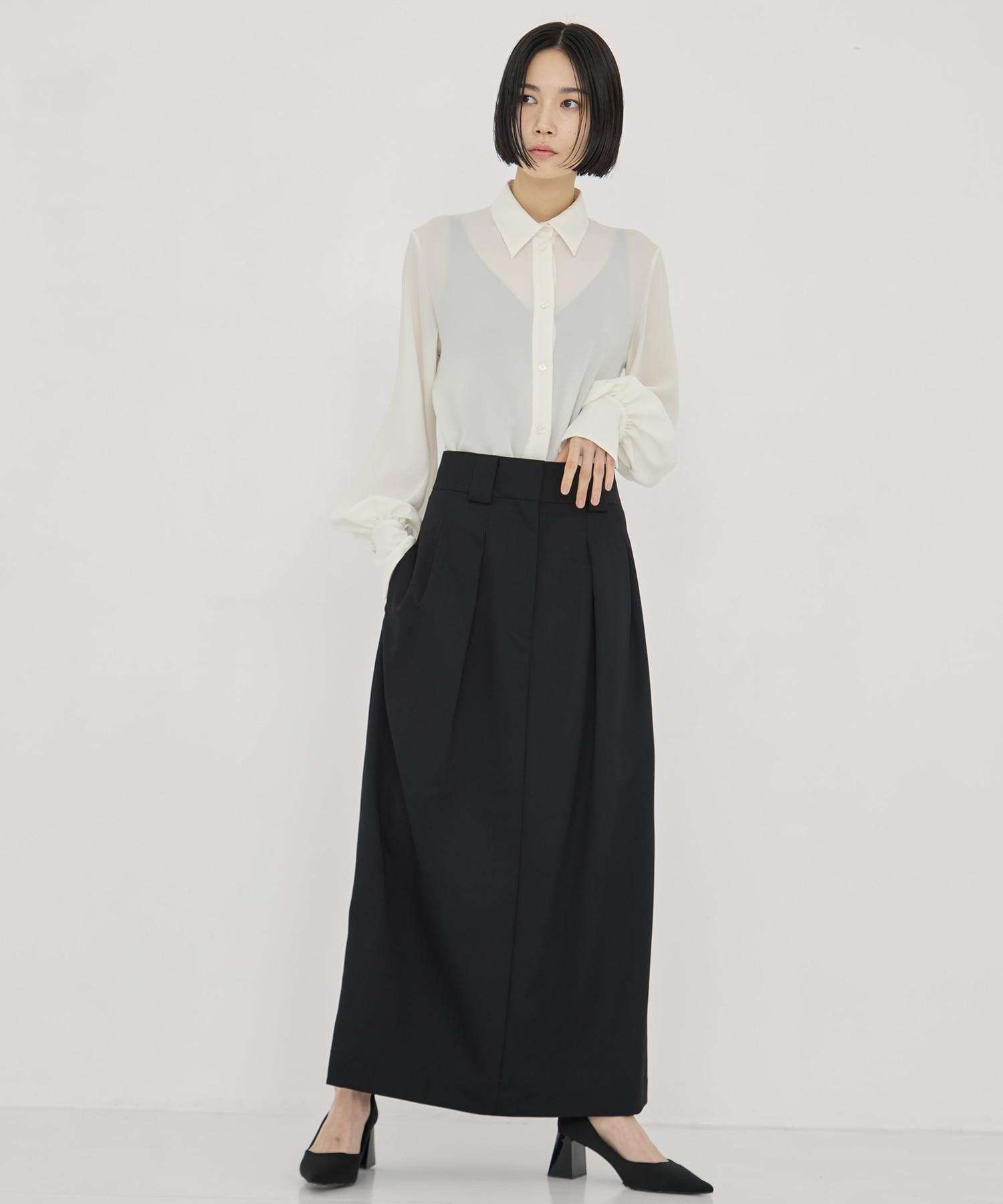 BLACK FORMAL BOWTIE SHIRT CINOH