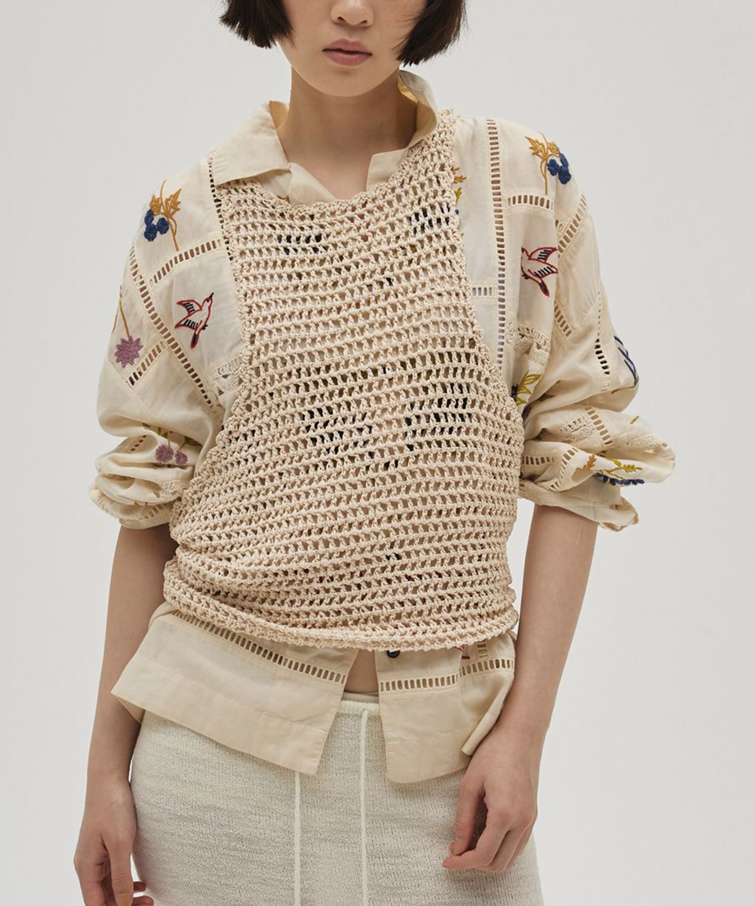 Embroidery Patchwork Shirts TODAYFUL