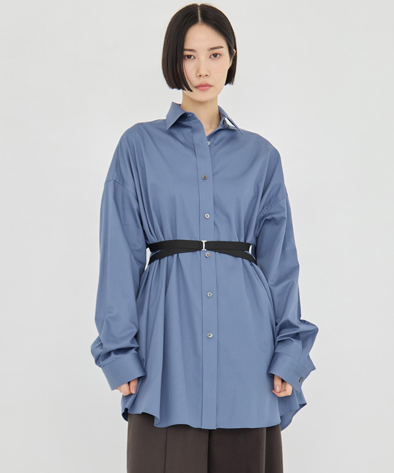 COTTON SATIN OVERSIZED SHIRT JOHN LAWRENCE SULLIVAN