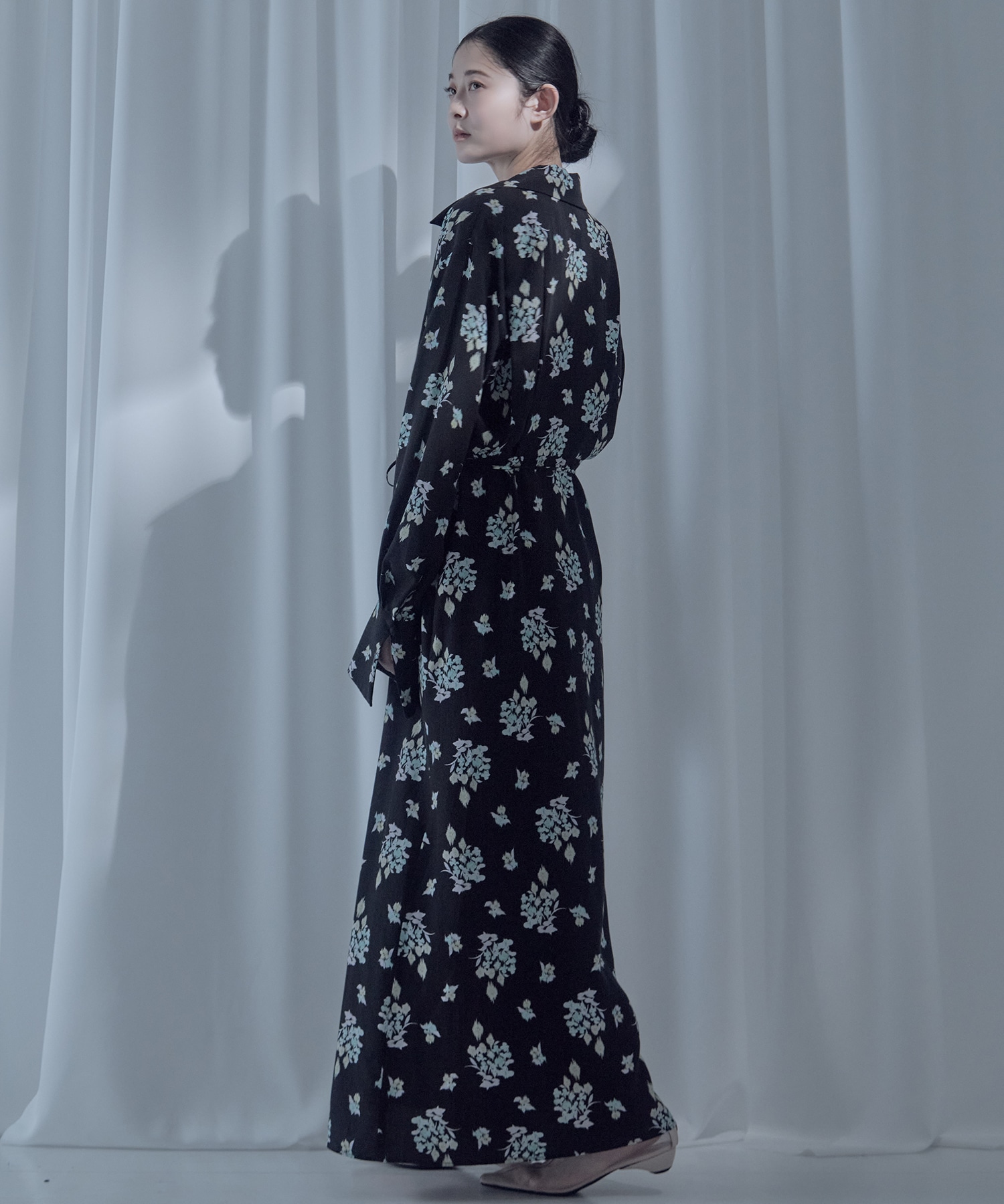 Floral Motif Printed Dress Mame Kurogouchi