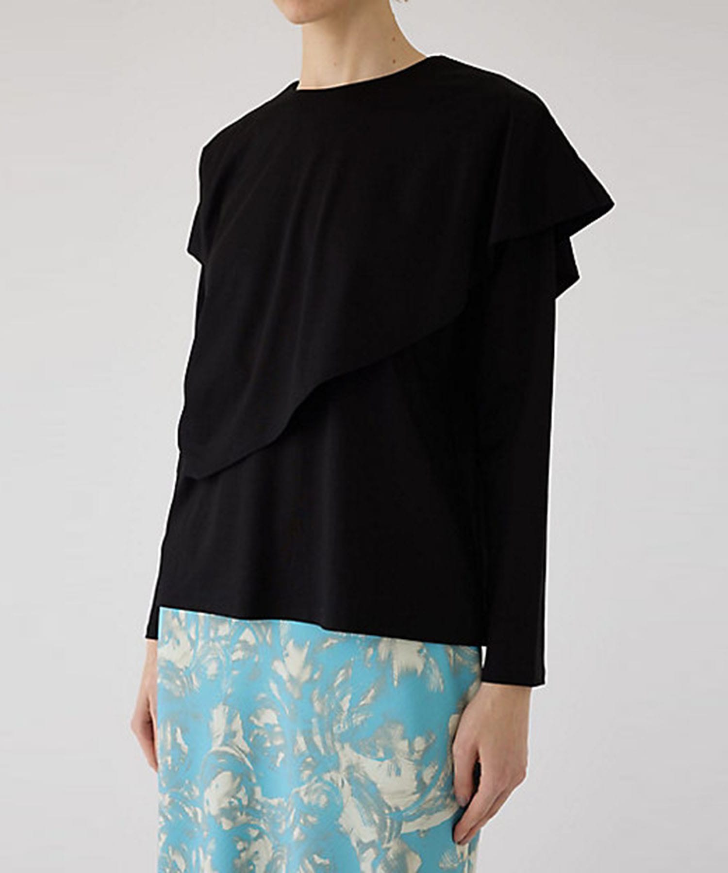 Layered gather cut tops RIM.ARK