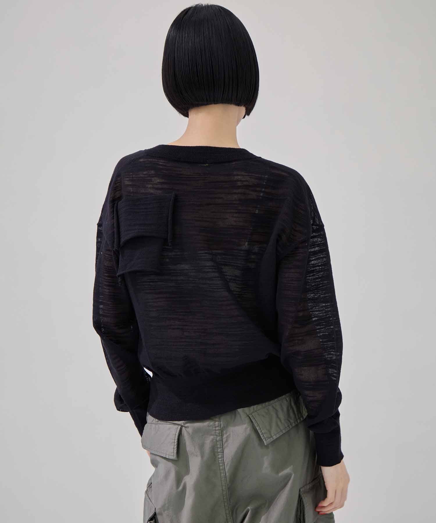 T*D* V-NECK SHEER KNIT kotohayokozawa