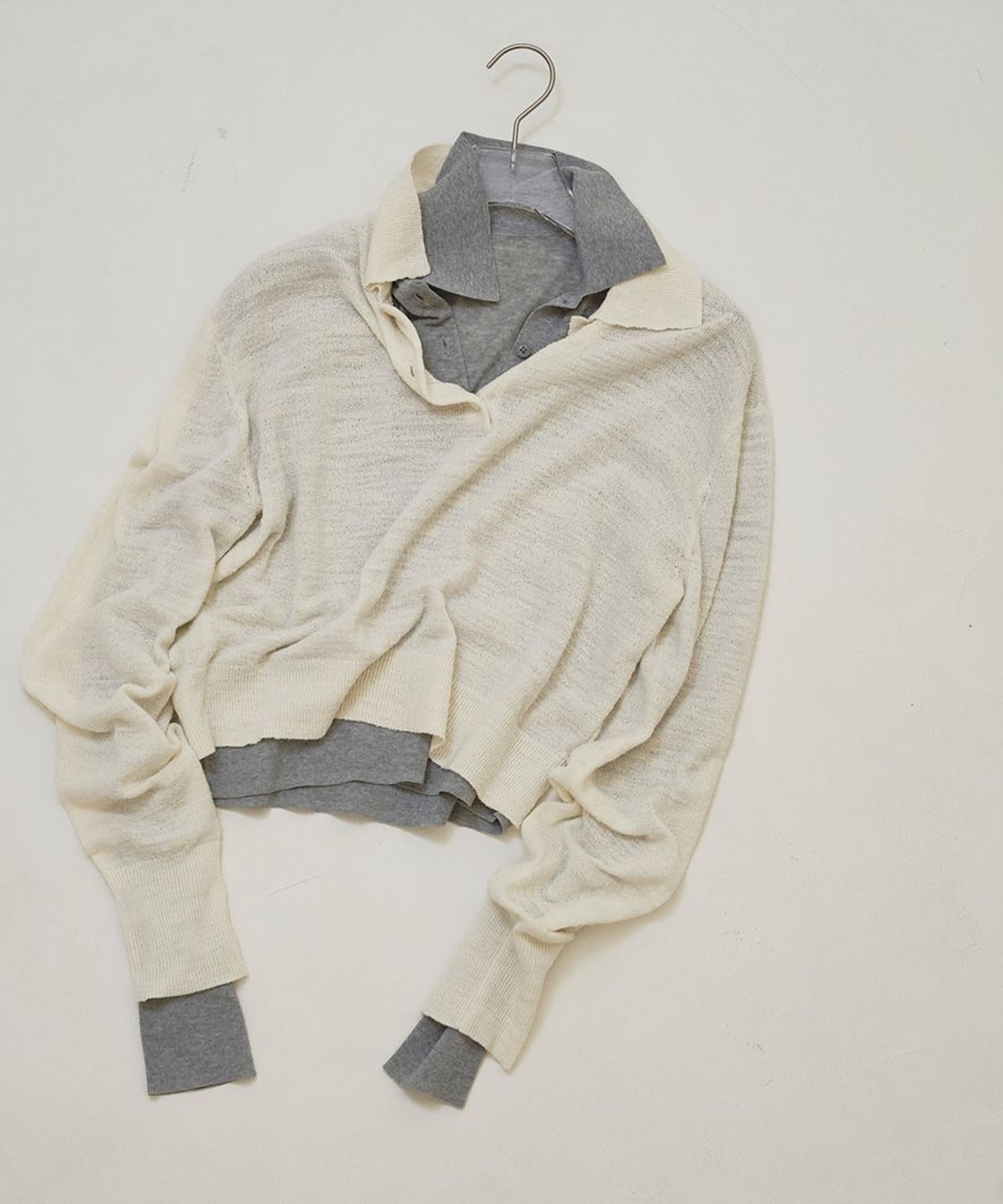 Layered Polo Knit TODAYFUL